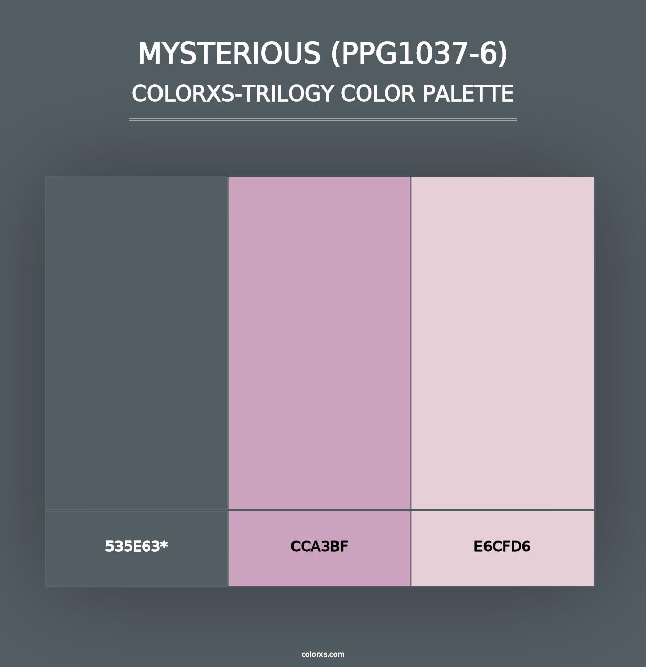 Mysterious (PPG1037-6) - Colorxs Trilogy Palette