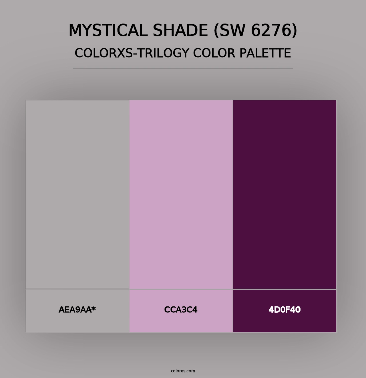 Mystical Shade (SW 6276) - Colorxs Trilogy Palette