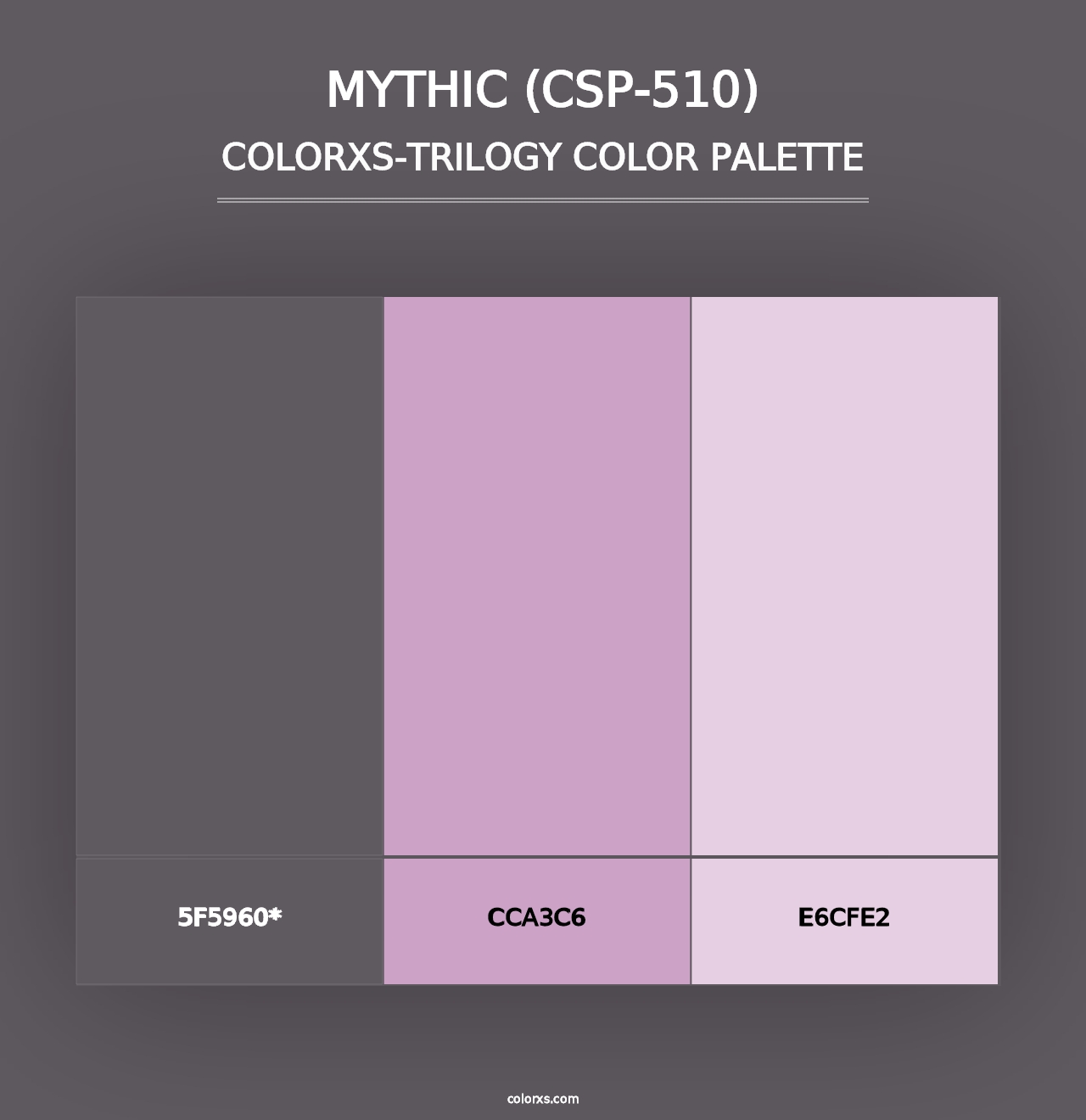 Mythic (CSP-510) - Colorxs Trilogy Palette