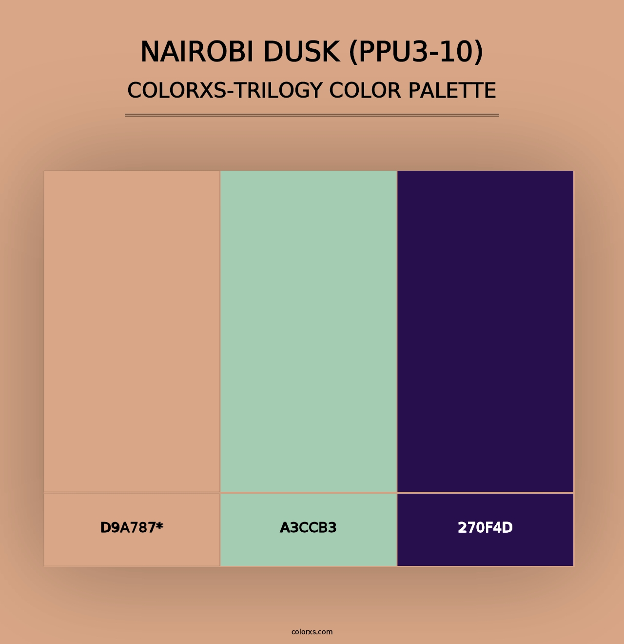 Nairobi Dusk (PPU3-10) - Colorxs Trilogy Palette