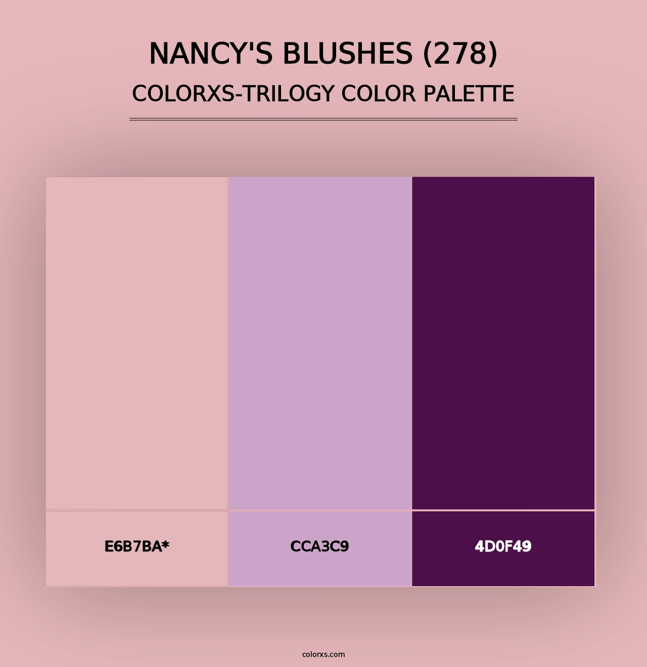 Nancy's Blushes (278) - Colorxs Trilogy Palette