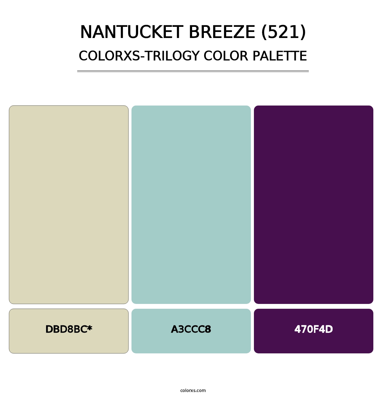 Nantucket Breeze (521) - Colorxs Trilogy Palette