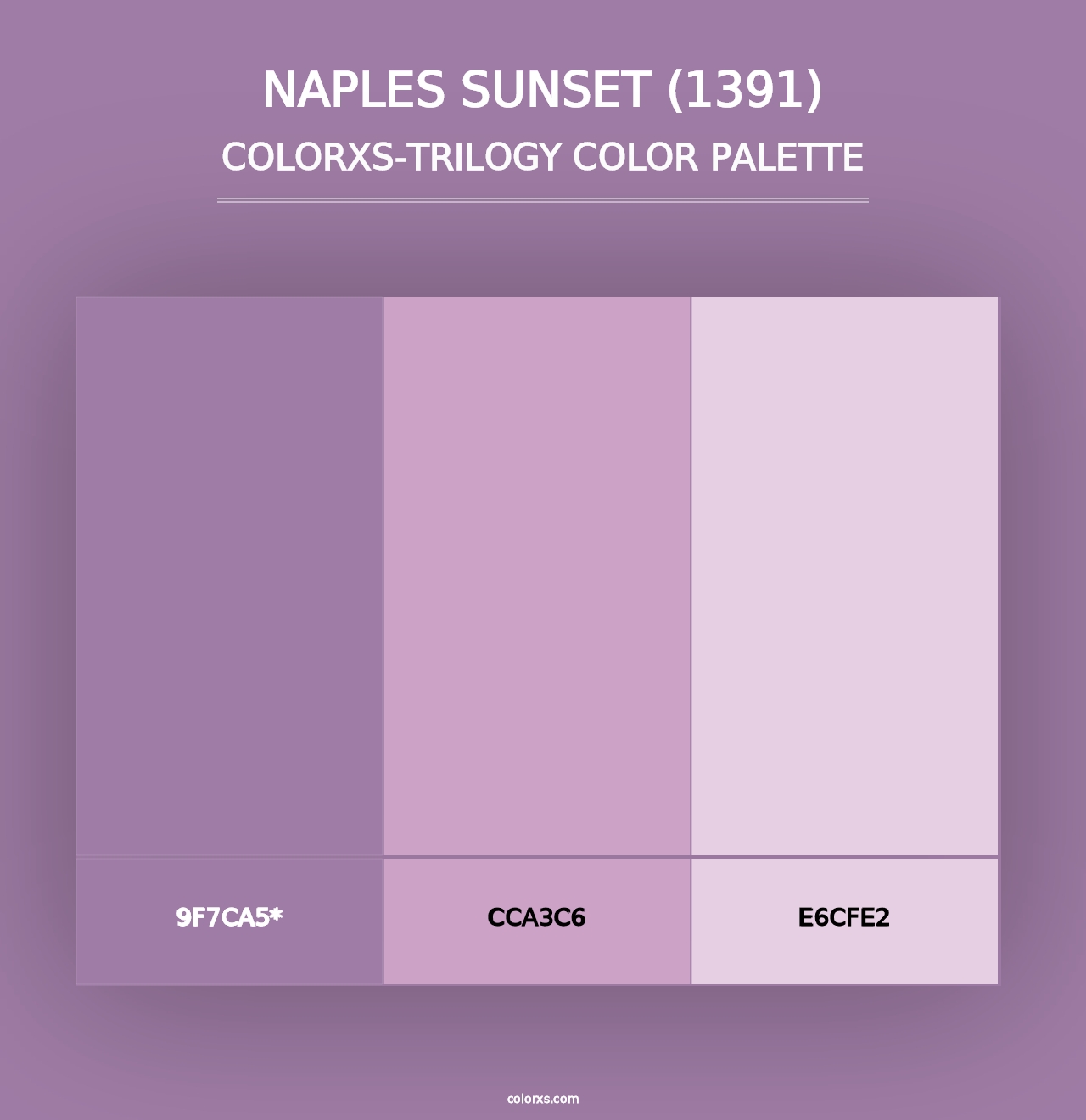 Naples Sunset (1391) - Colorxs Trilogy Palette