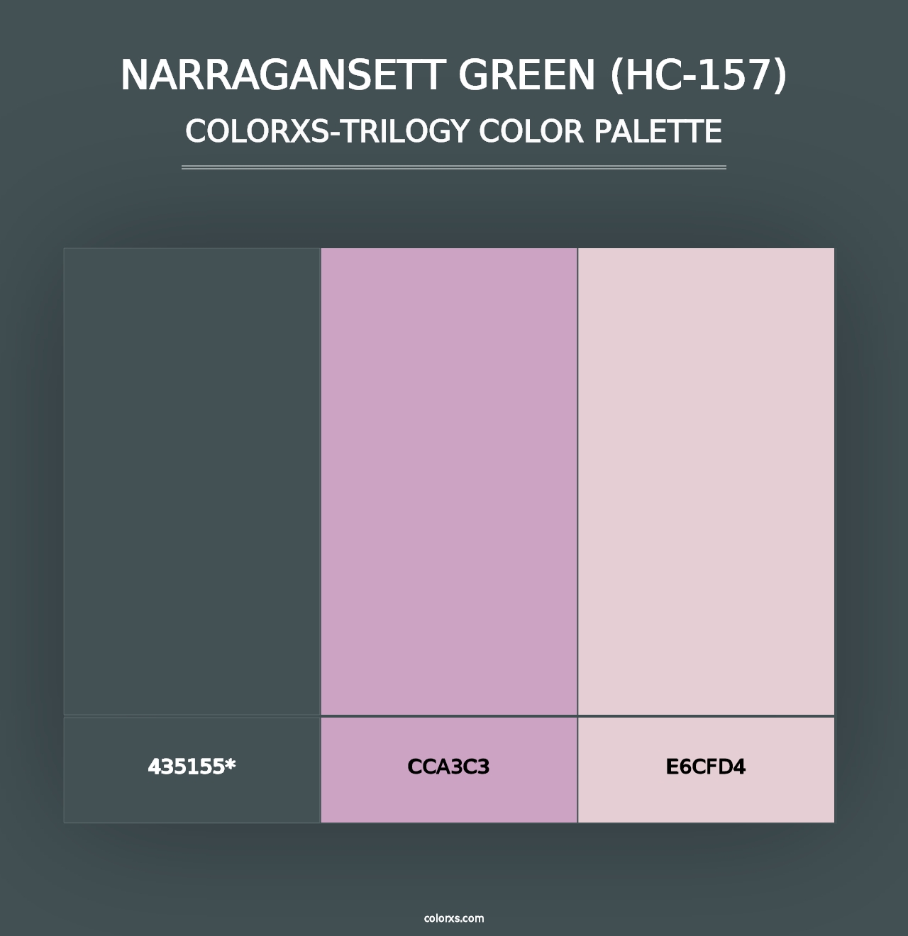 Narragansett Green (HC-157) - Colorxs Trilogy Palette