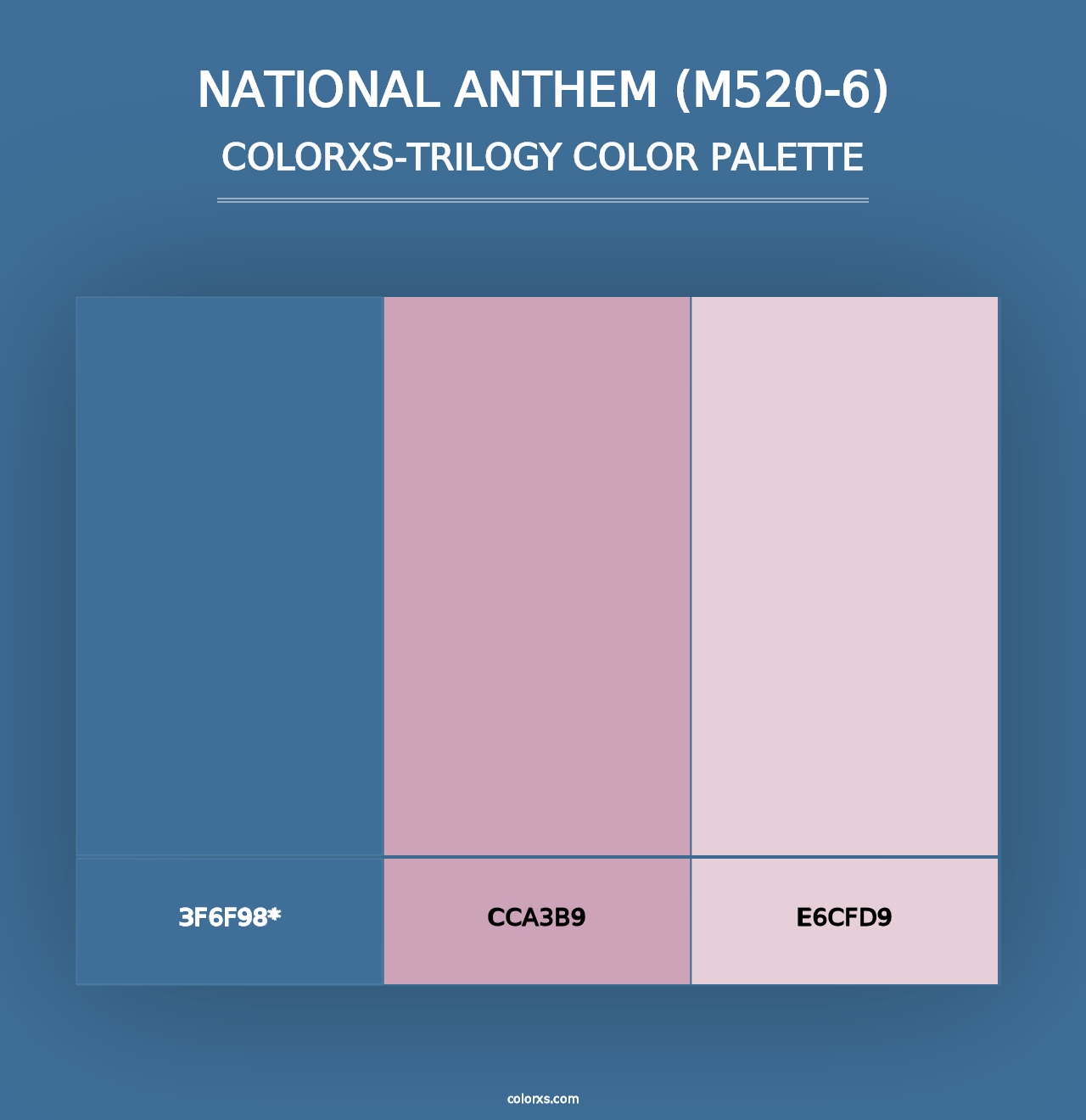 National Anthem (M520-6) - Colorxs Trilogy Palette