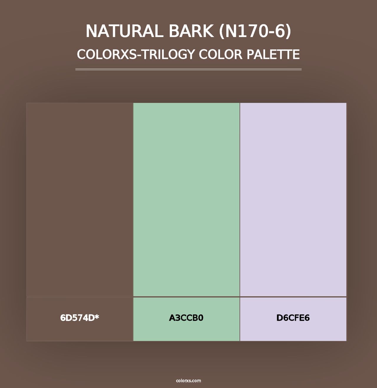 Natural Bark (N170-6) - Colorxs Trilogy Palette