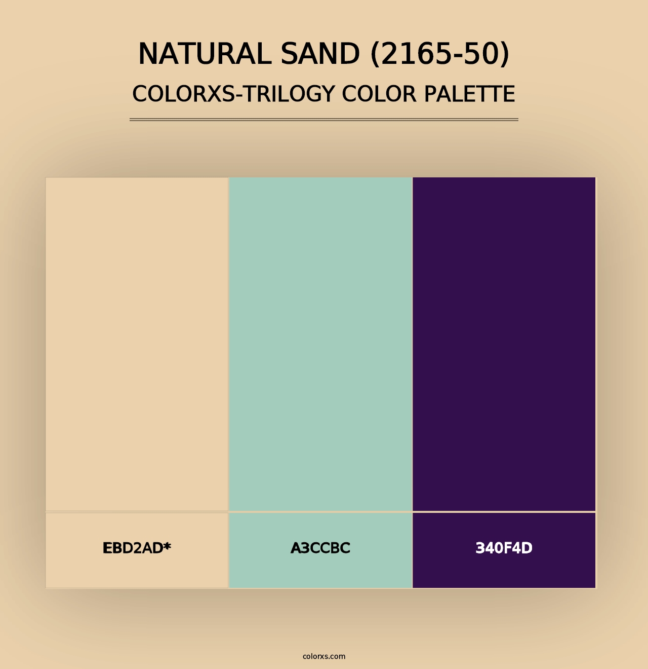 Natural Sand (2165-50) - Colorxs Trilogy Palette