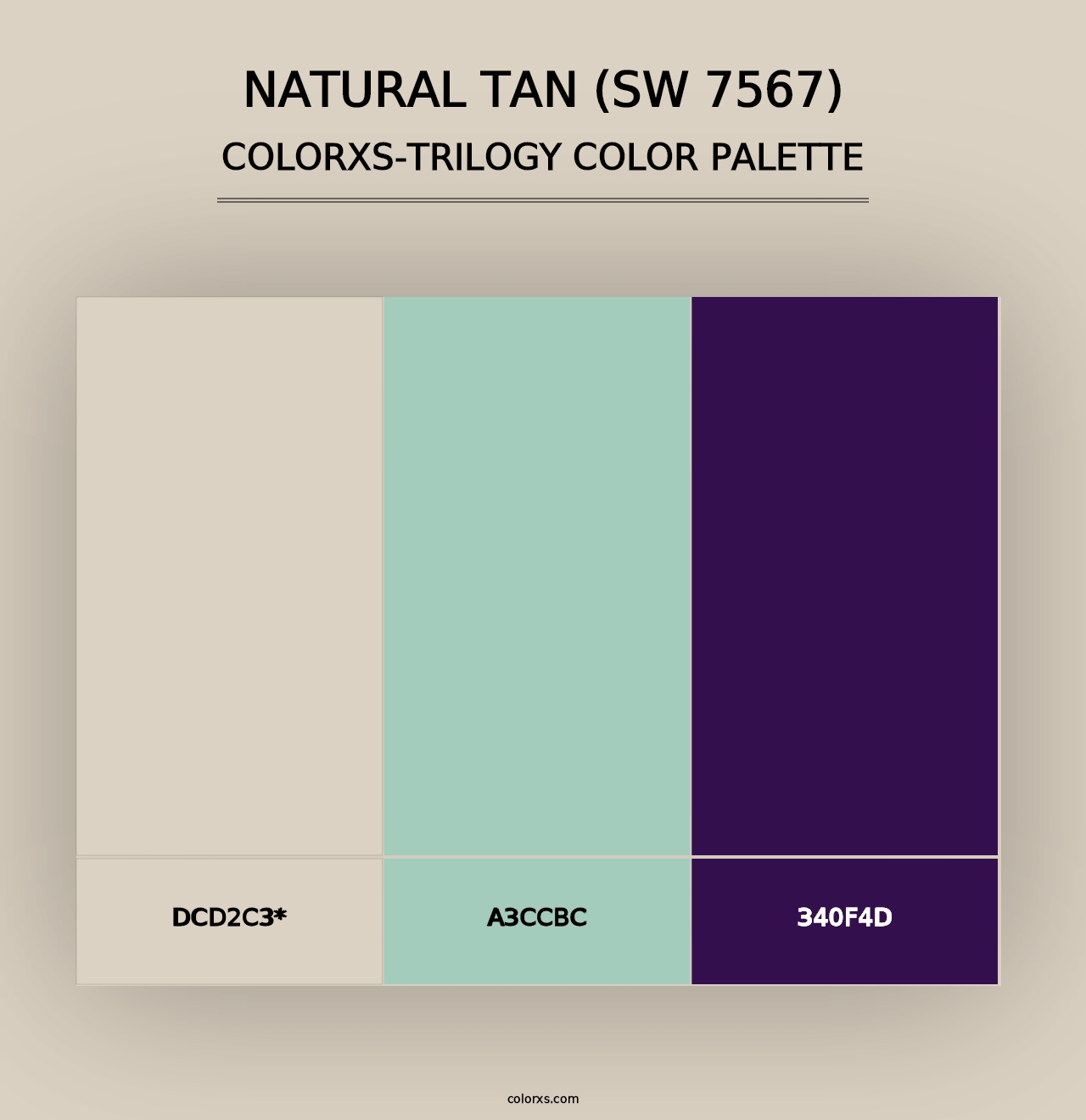 Natural Tan (SW 7567) - Colorxs Trilogy Palette