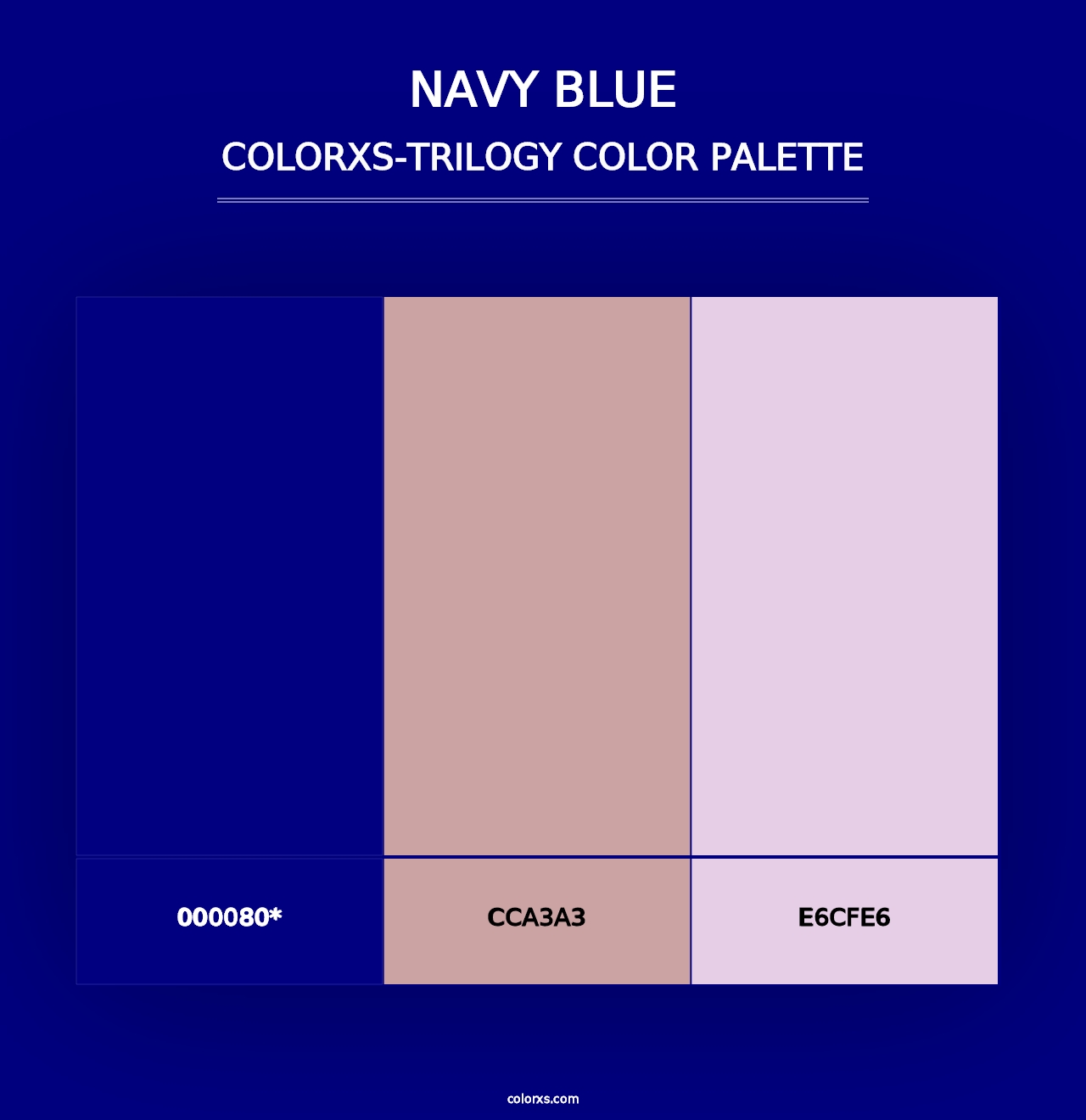 Navy Blue - Colorxs Trilogy Palette