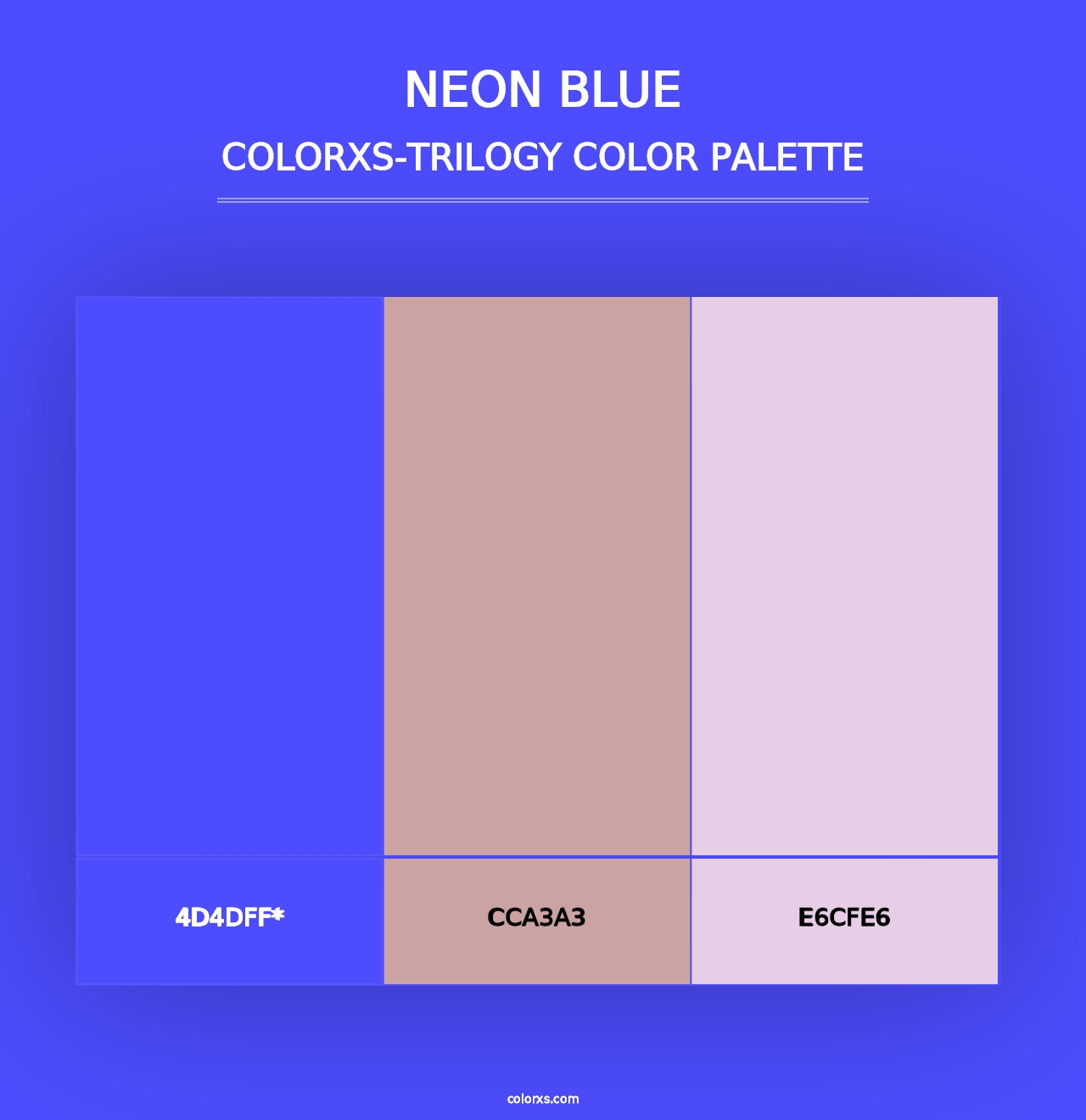 Neon Blue - Colorxs Trilogy Palette