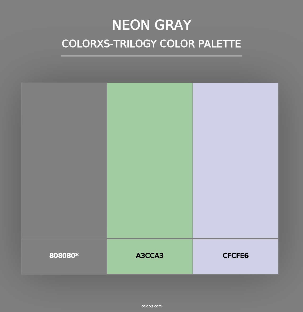 Neon Gray - Colorxs Trilogy Palette