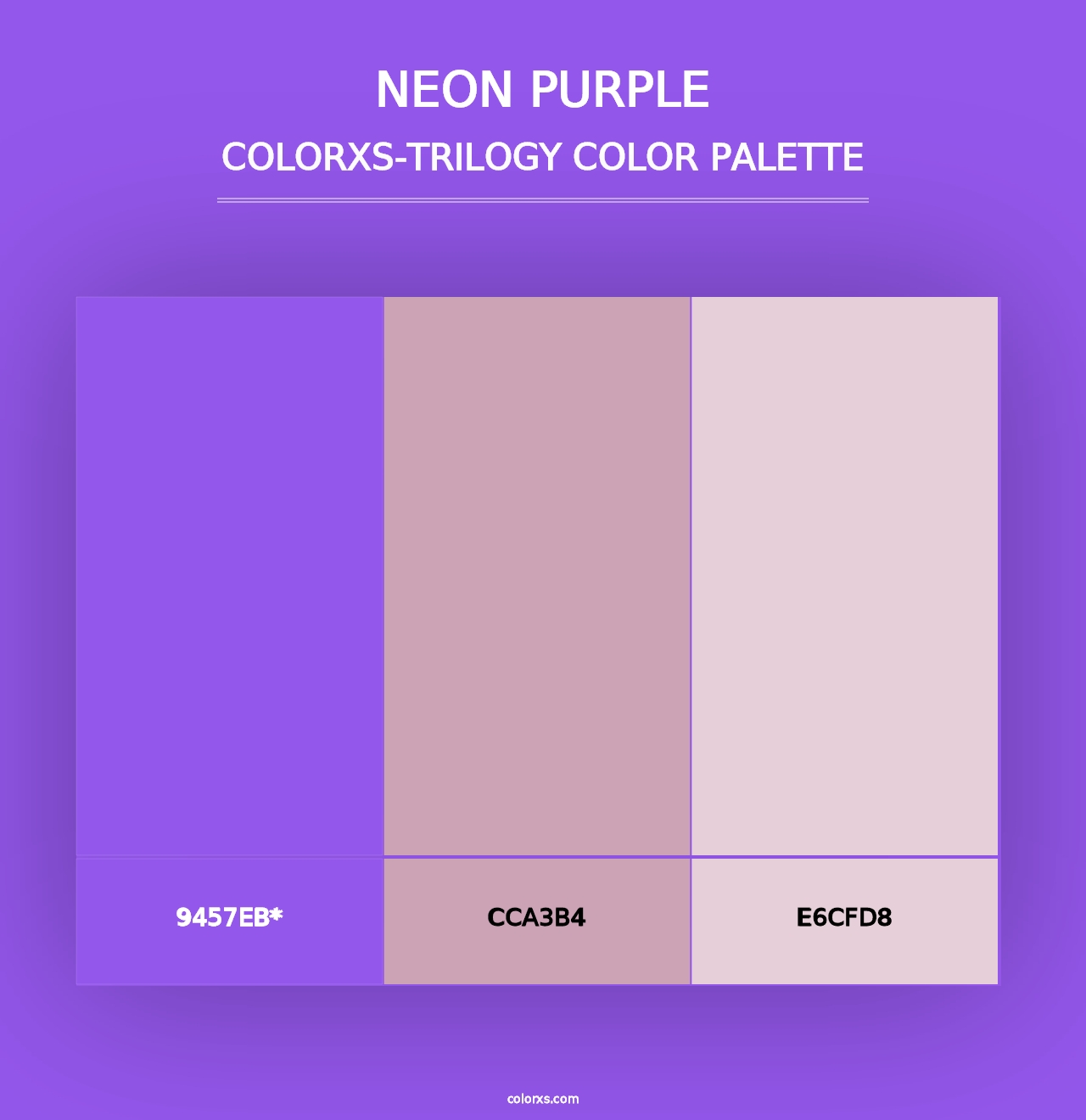 Neon Purple - Colorxs Trilogy Palette