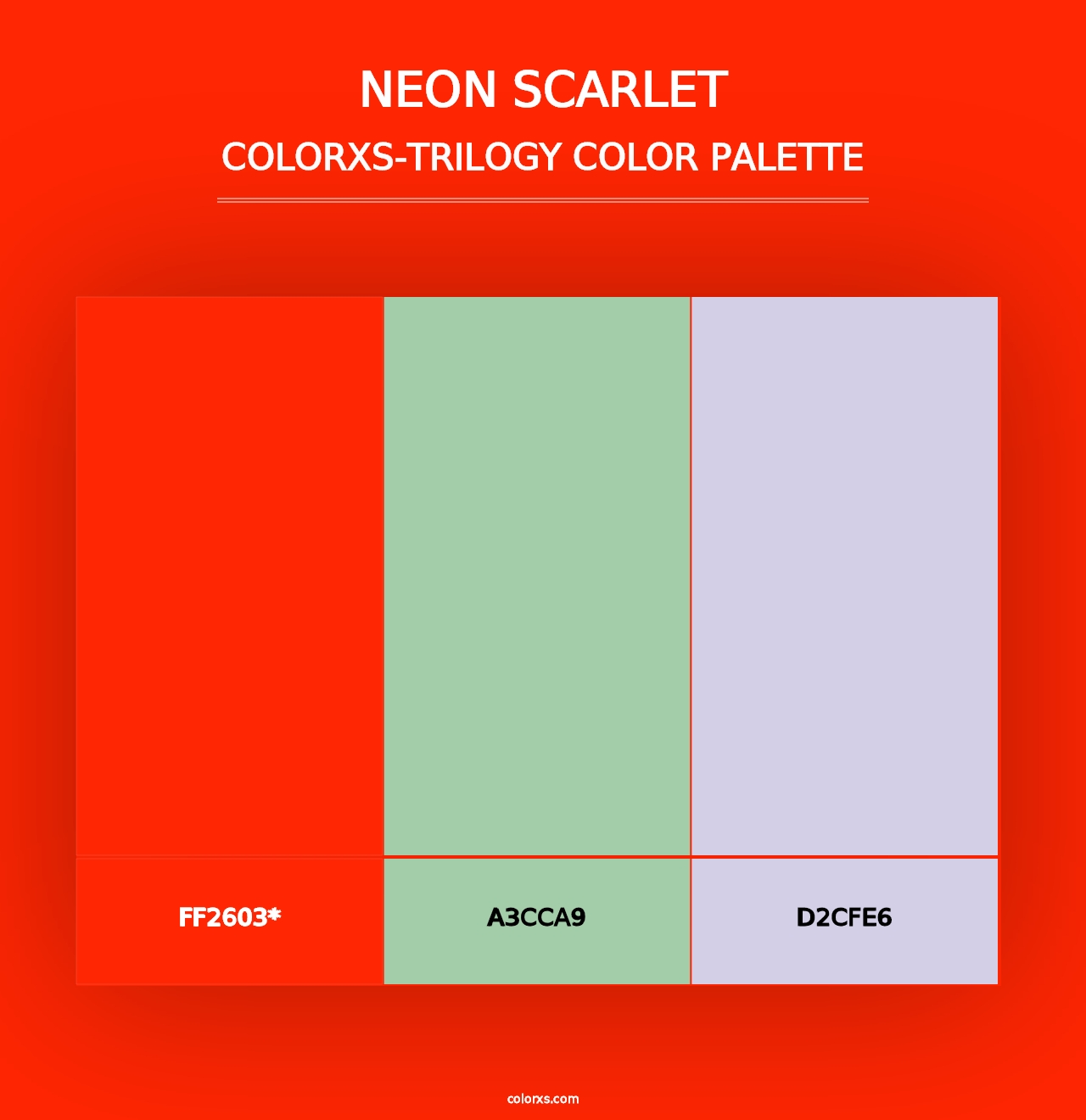 Neon Scarlet - Colorxs Trilogy Palette