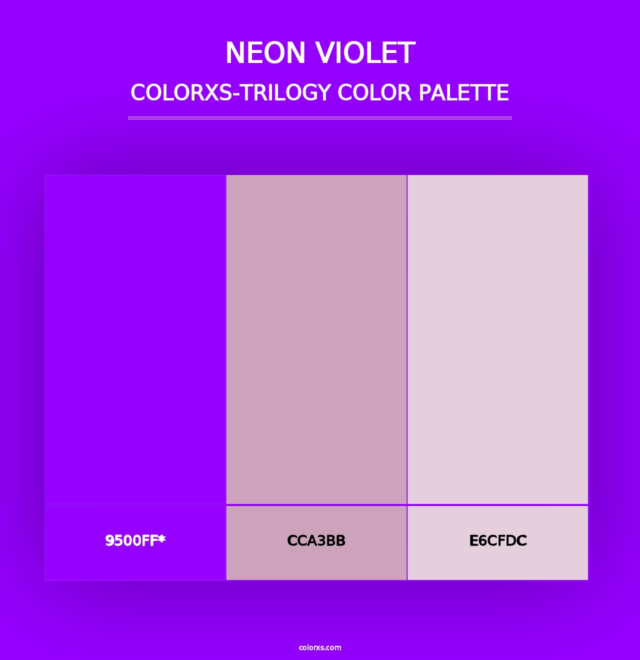 Neon Violet - Colorxs Trilogy Palette