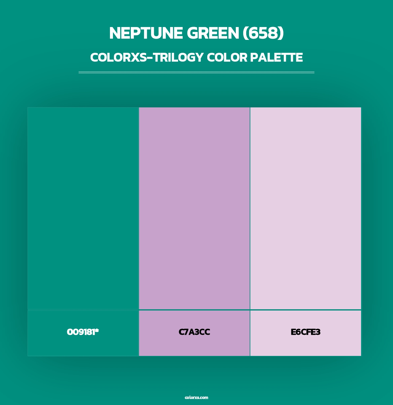 Neptune Green (658) - Colorxs Trilogy Palette