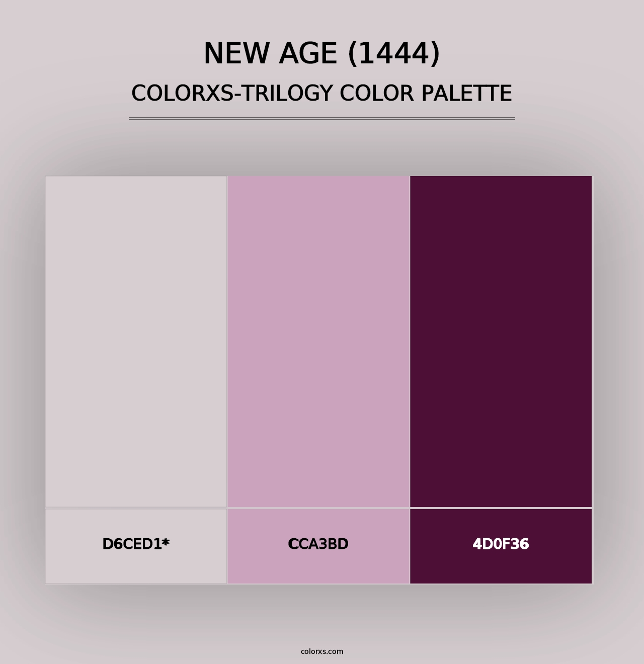 New Age (1444) - Colorxs Trilogy Palette