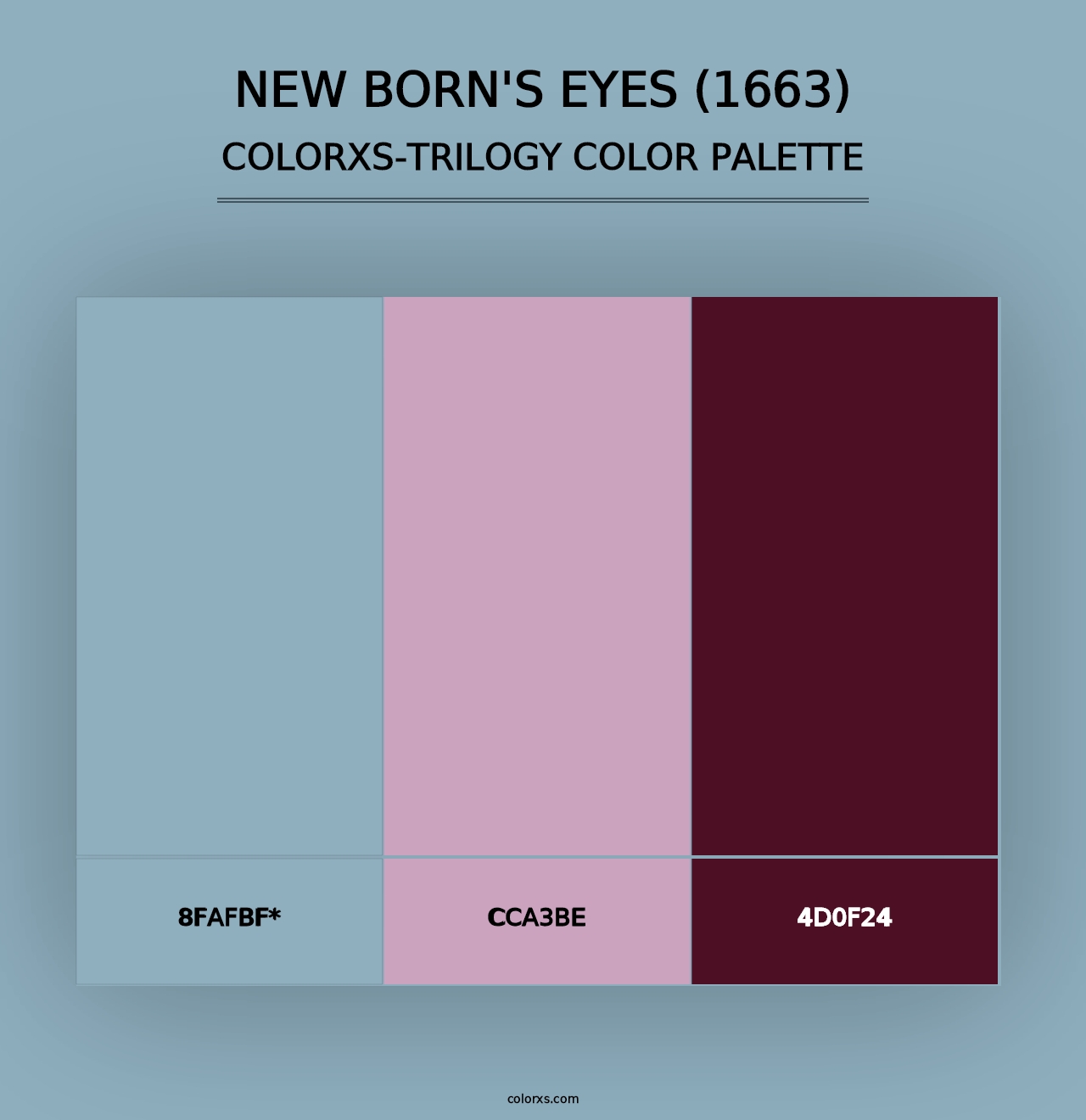 New Born's Eyes (1663) - Colorxs Trilogy Palette