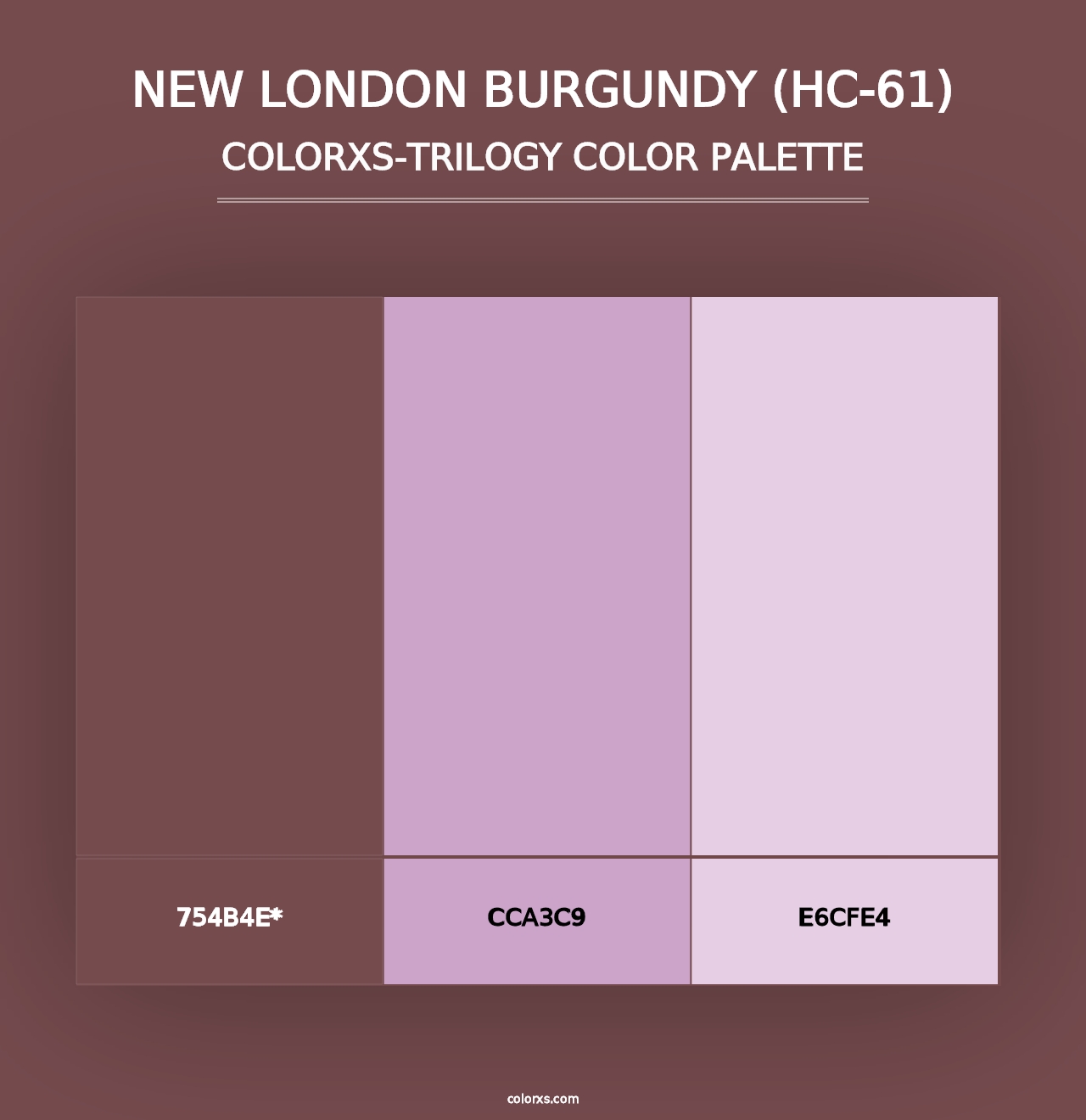 New London Burgundy (HC-61) - Colorxs Trilogy Palette