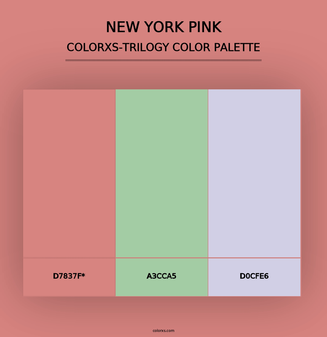 New York Pink - Colorxs Trilogy Palette