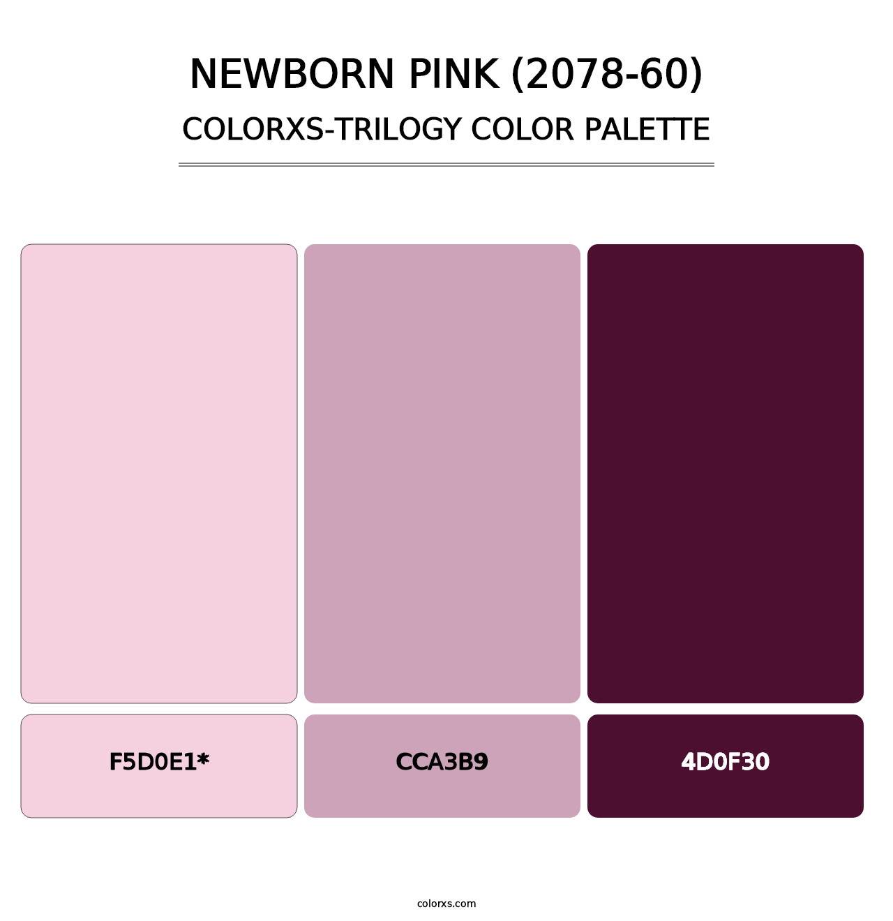 Newborn Pink (2078-60) - Colorxs Trilogy Palette