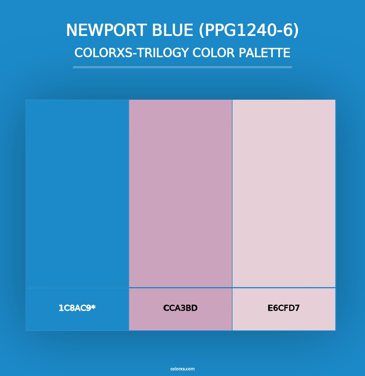 Newport Blue (PPG1240-6) - Colorxs Trilogy Palette