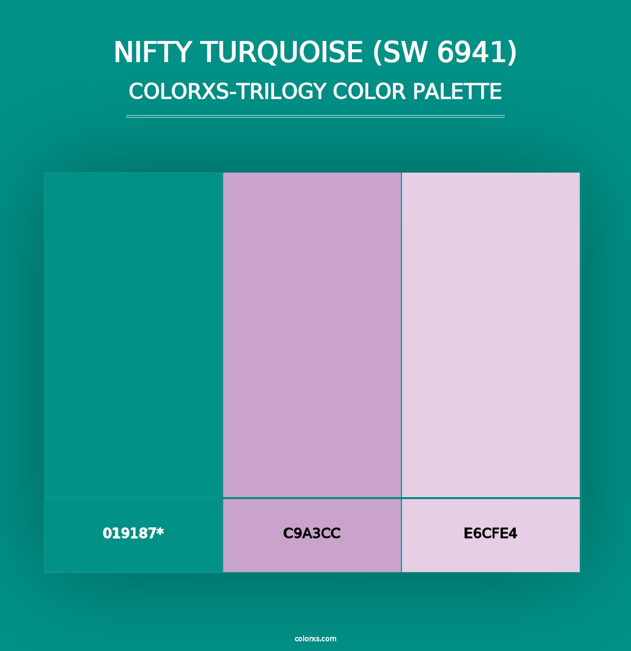 Nifty Turquoise (SW 6941) - Colorxs Trilogy Palette