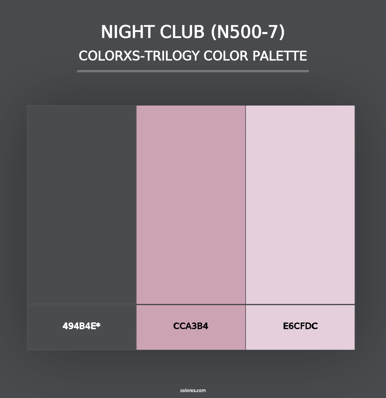 Night Club (N500-7) - Colorxs Trilogy Palette