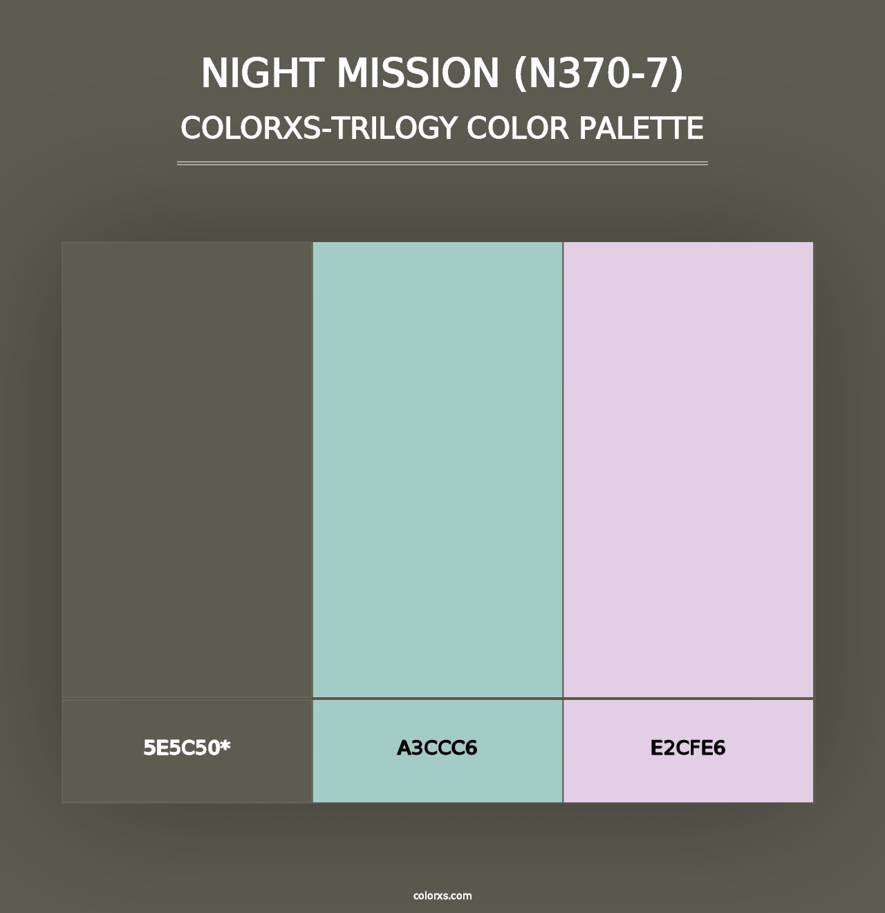 Night Mission (N370-7) - Colorxs Trilogy Palette