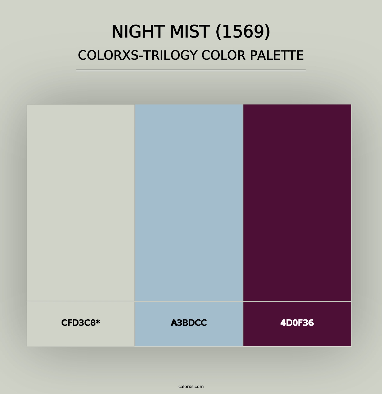 Night Mist (1569) - Colorxs Trilogy Palette