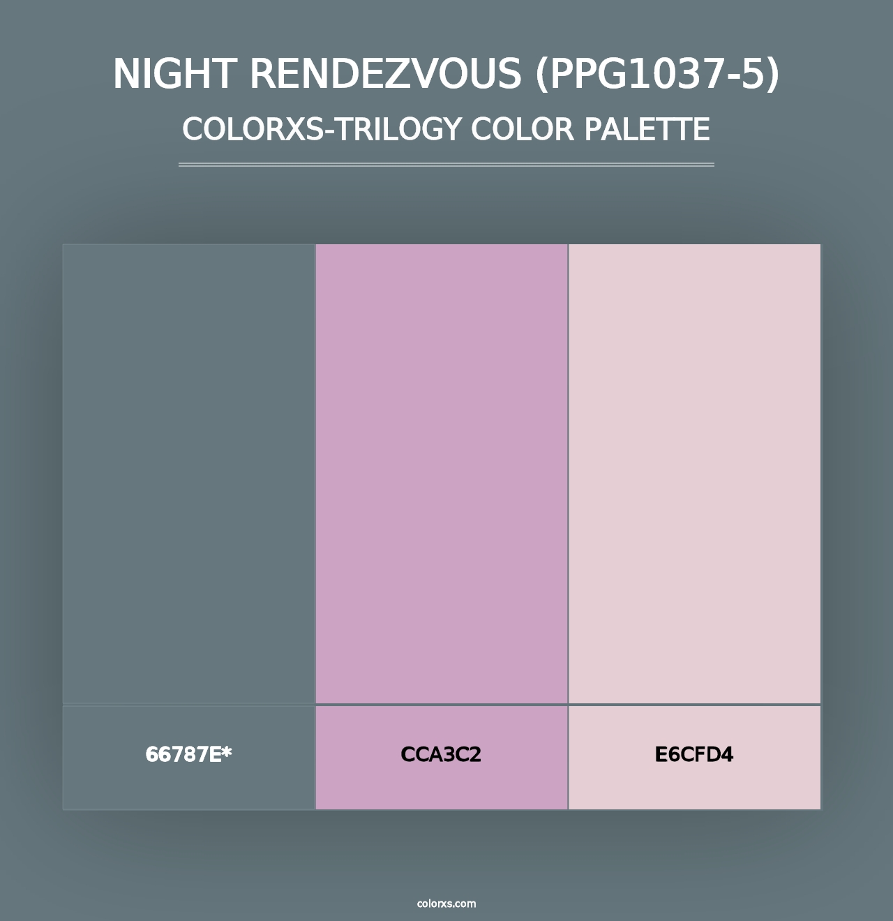 Night Rendezvous (PPG1037-5) - Colorxs Trilogy Palette