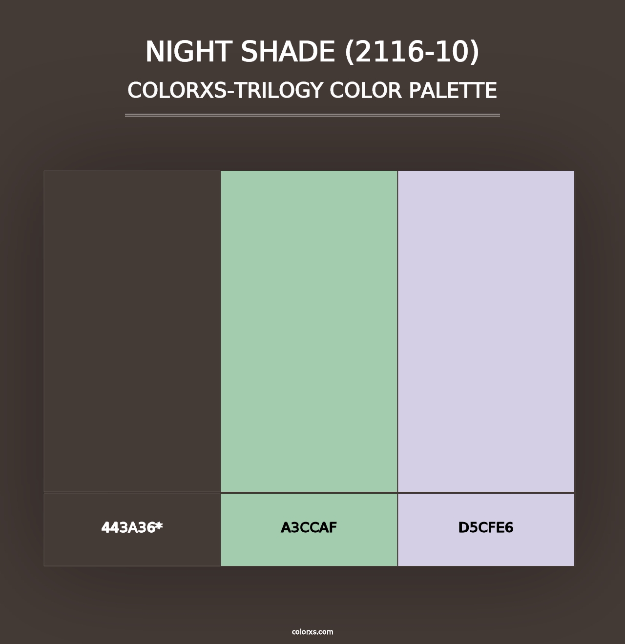 Night Shade (2116-10) - Colorxs Trilogy Palette