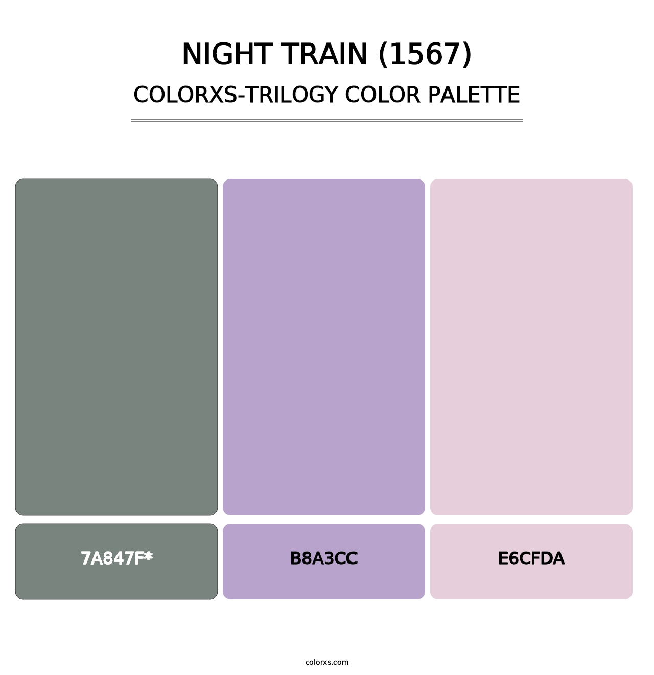 Night Train (1567) - Colorxs Trilogy Palette