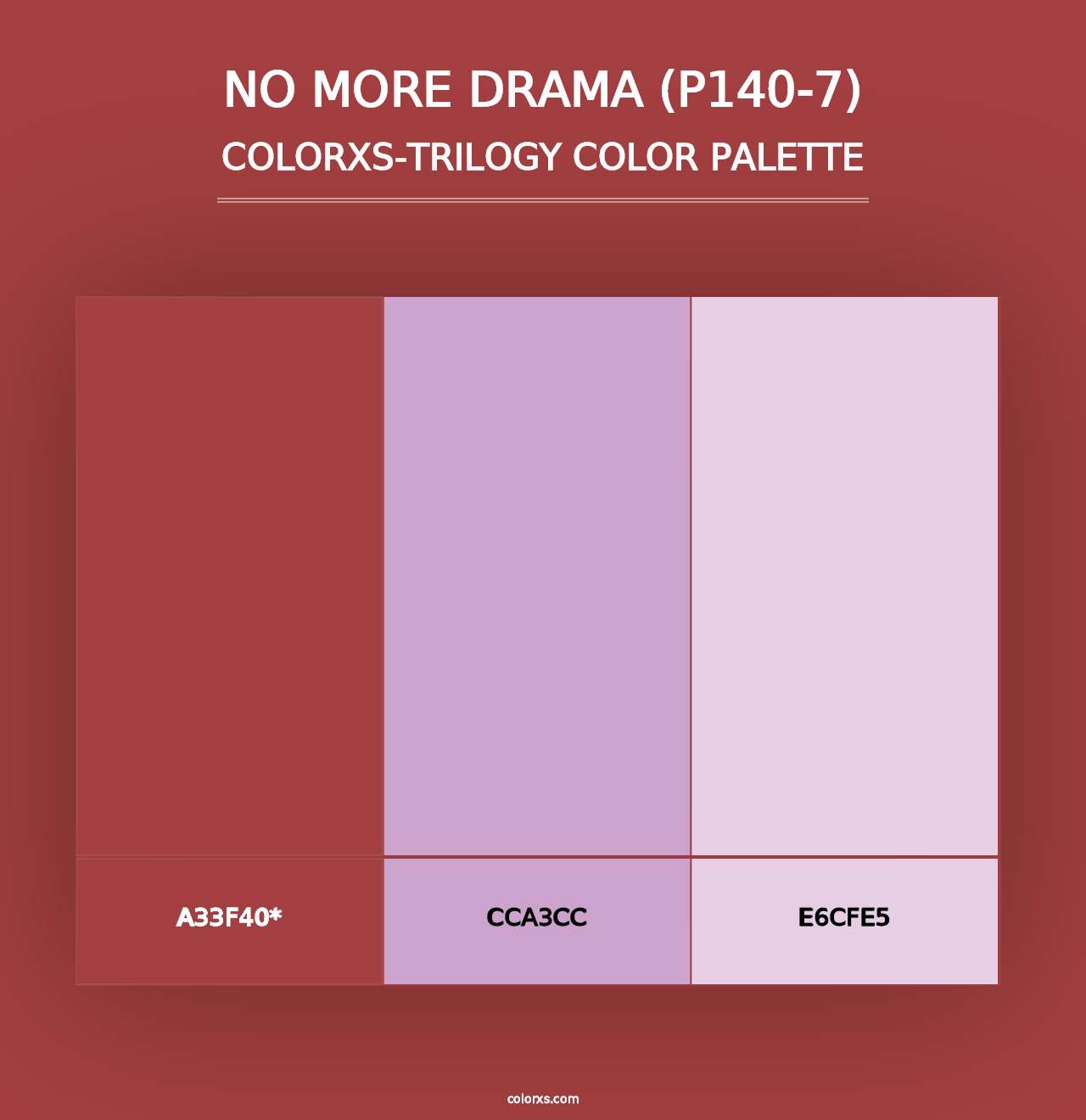 No More Drama (P140-7) - Colorxs Trilogy Palette