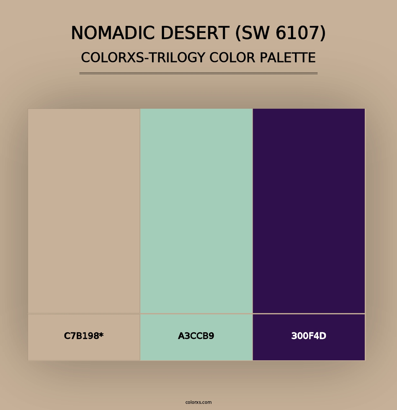 Nomadic Desert (SW 6107) - Colorxs Trilogy Palette