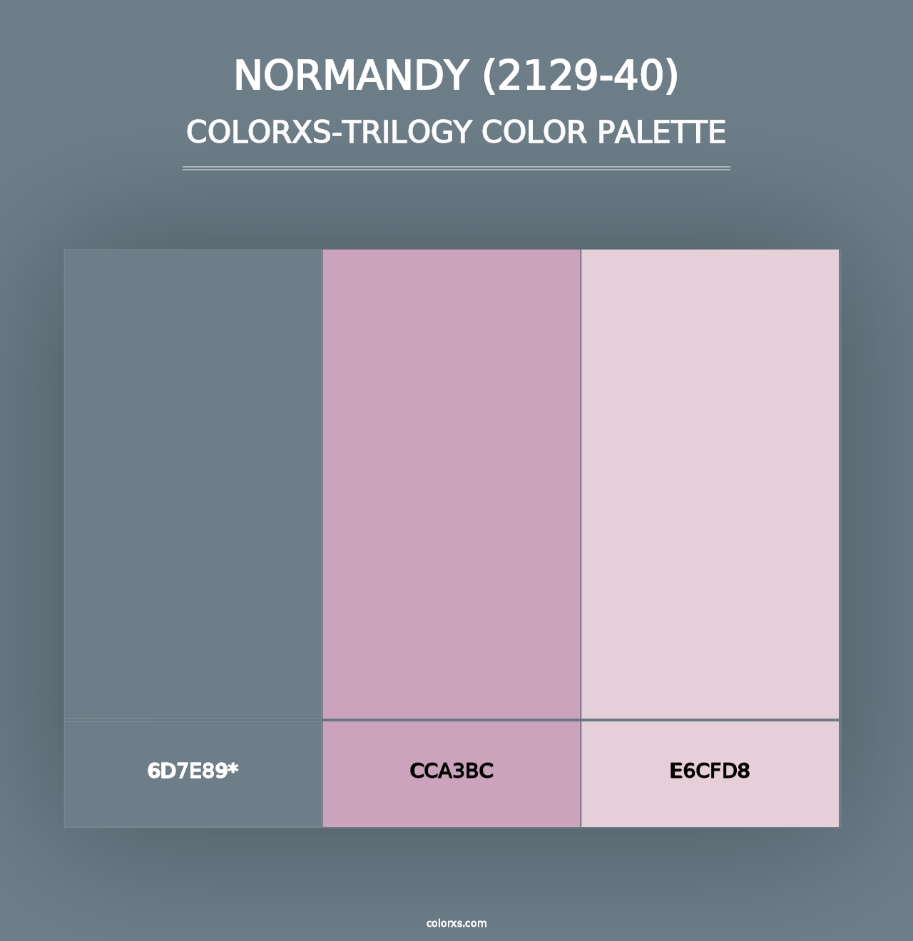 Normandy (2129-40) - Colorxs Trilogy Palette