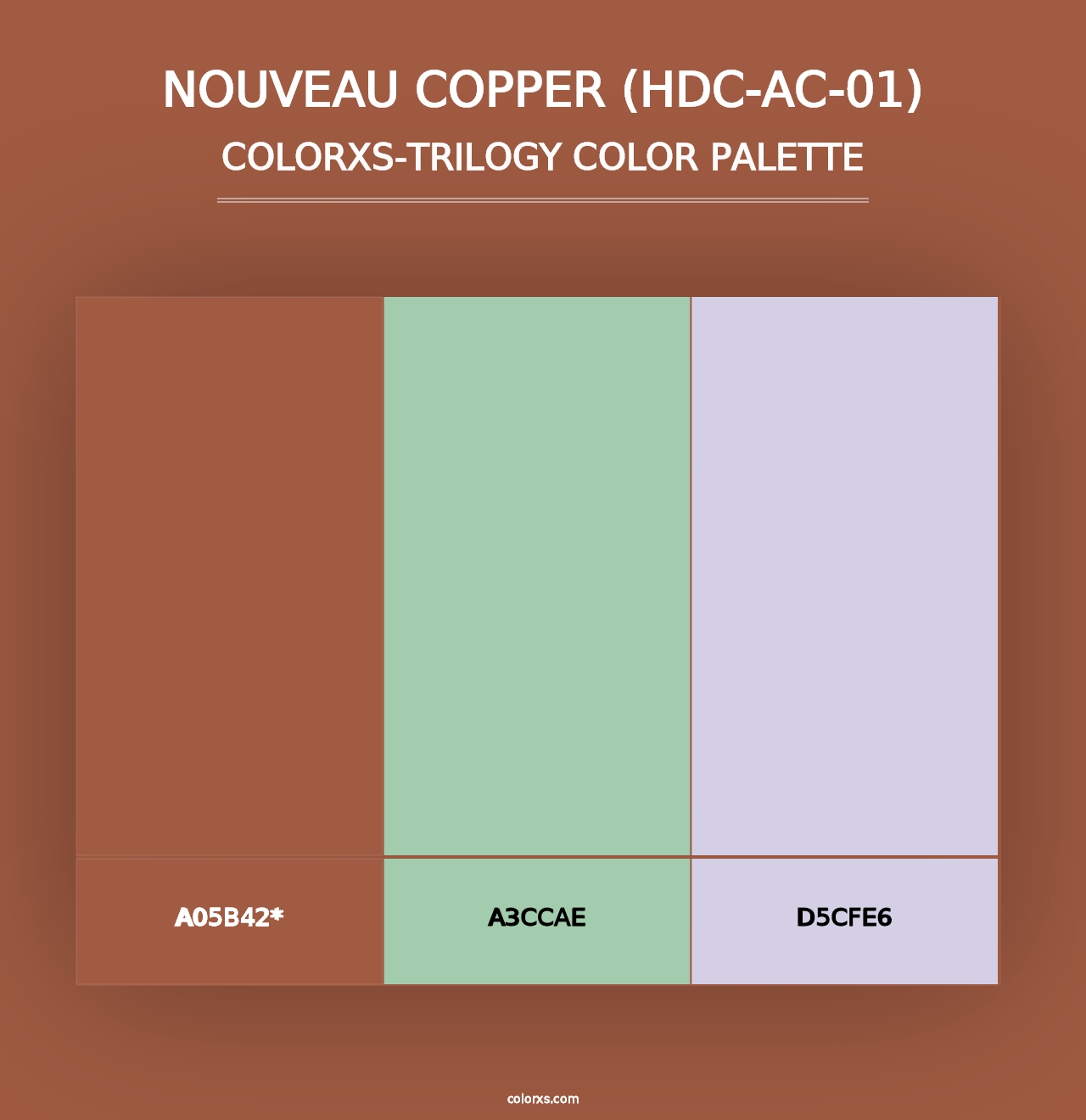 Nouveau Copper (HDC-AC-01) - Colorxs Trilogy Palette