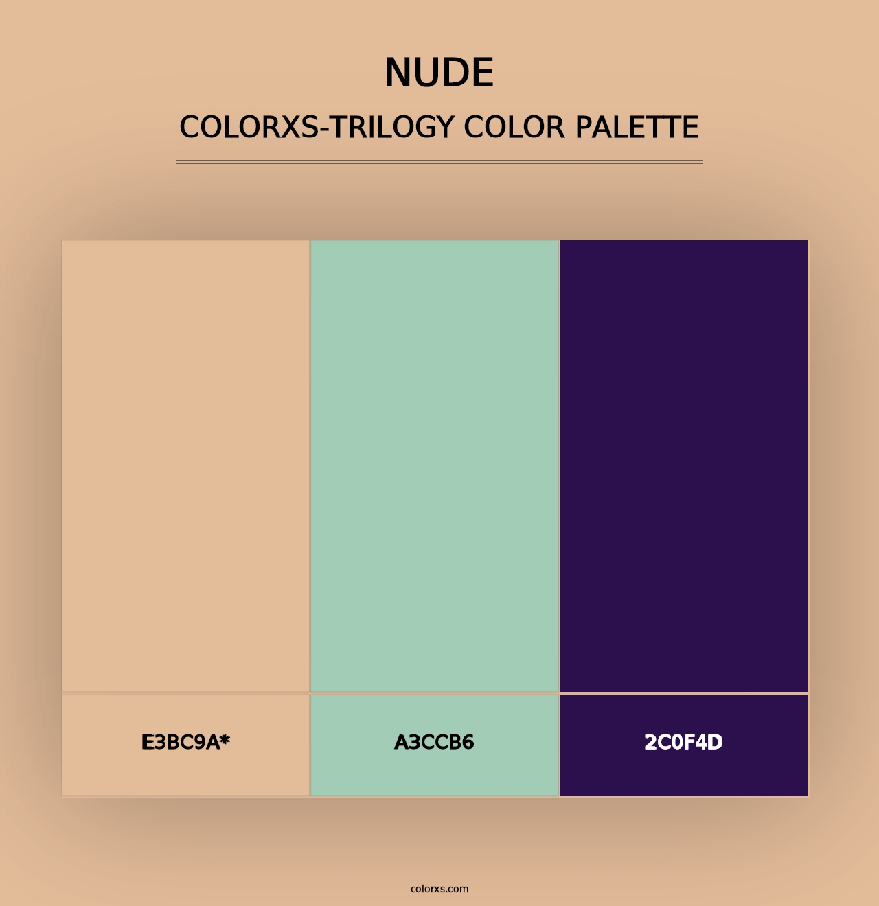 Nude - Colorxs Trilogy Palette