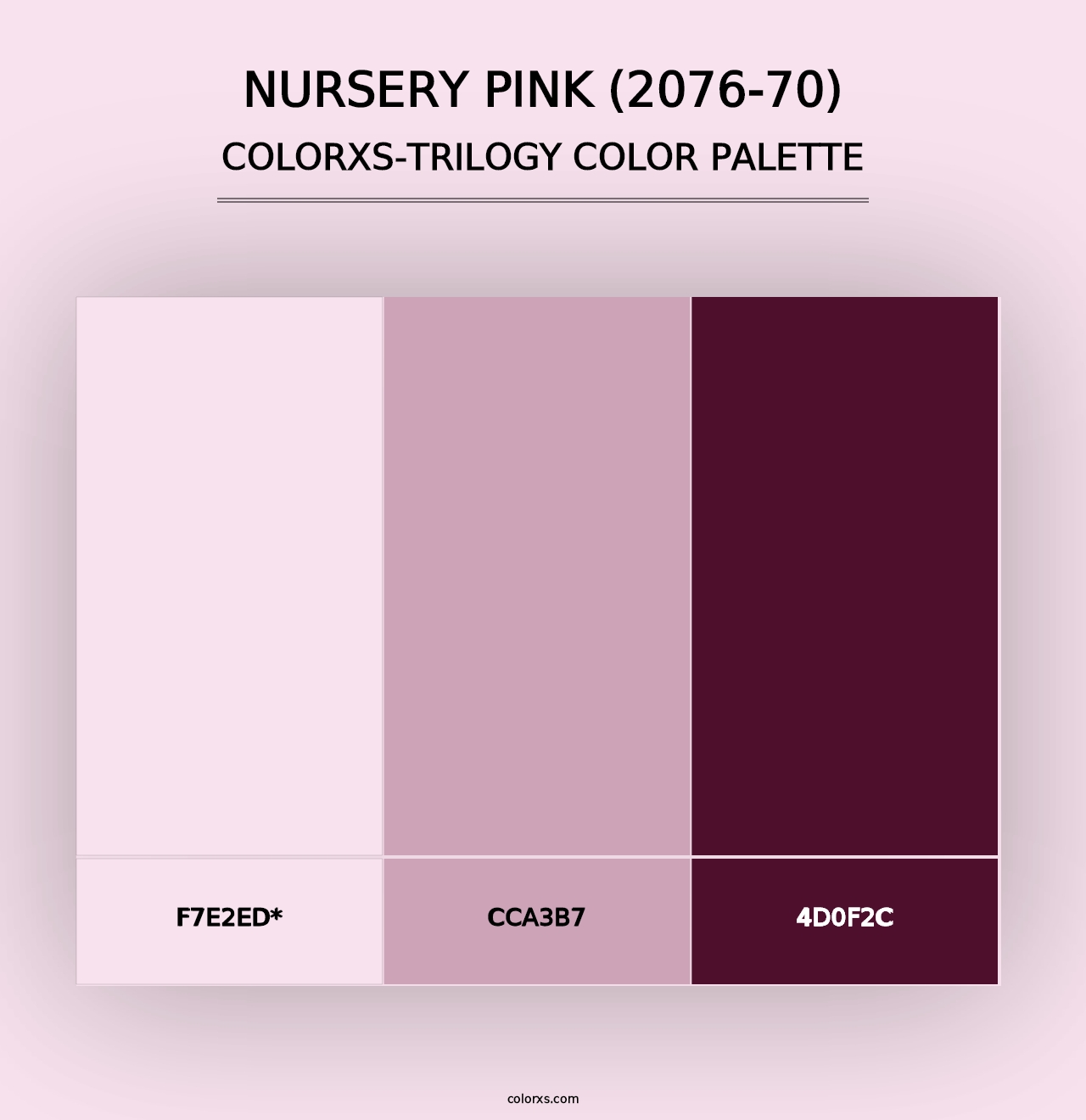 Nursery Pink (2076-70) - Colorxs Trilogy Palette