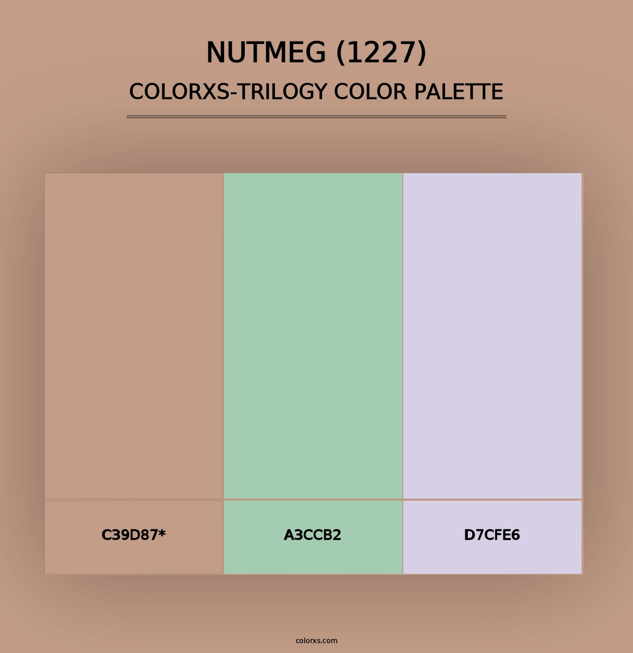 Nutmeg (1227) - Colorxs Trilogy Palette