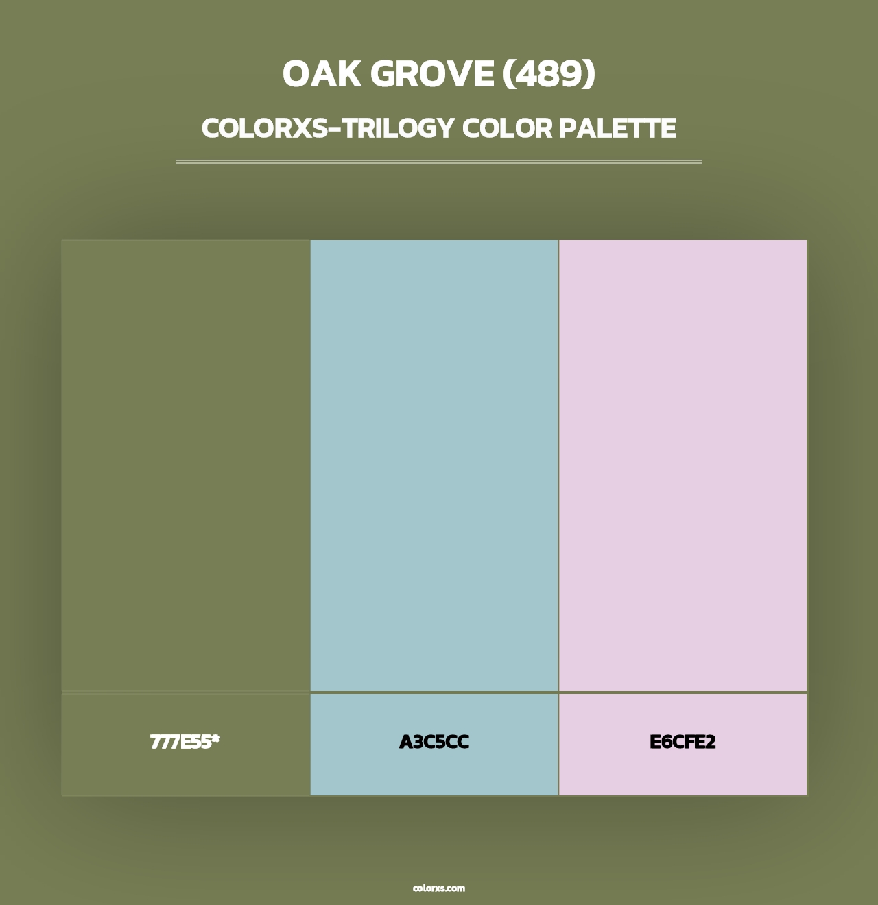 Oak Grove (489) - Colorxs Trilogy Palette