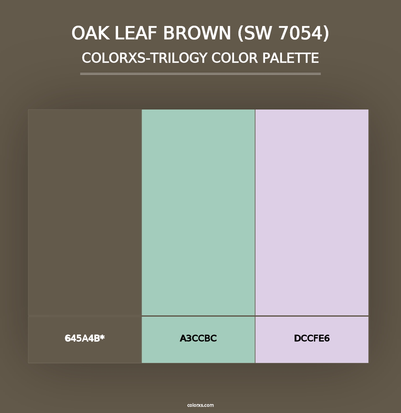 Oak Leaf Brown (SW 7054) - Colorxs Trilogy Palette