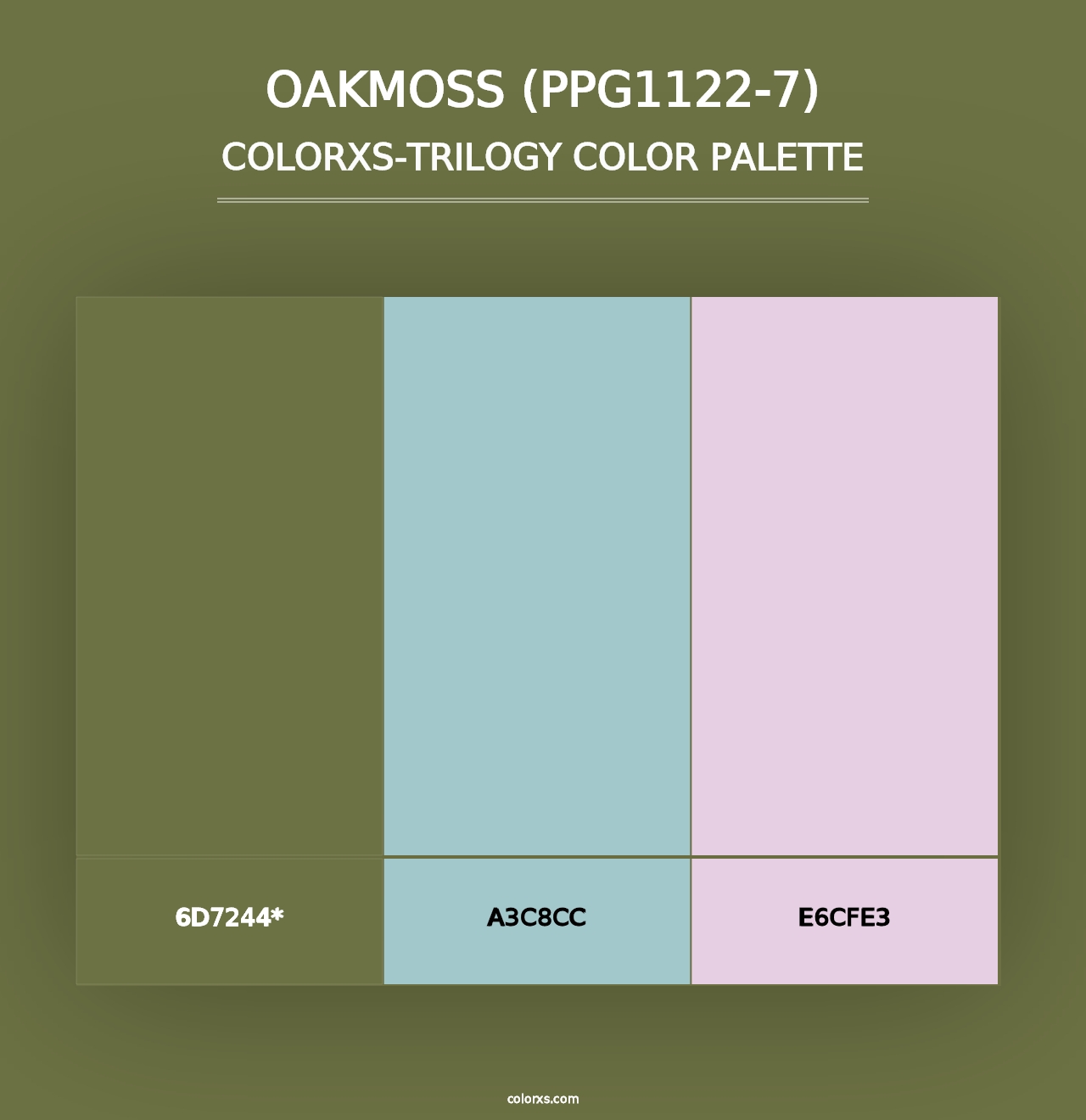 Oakmoss (PPG1122-7) - Colorxs Trilogy Palette