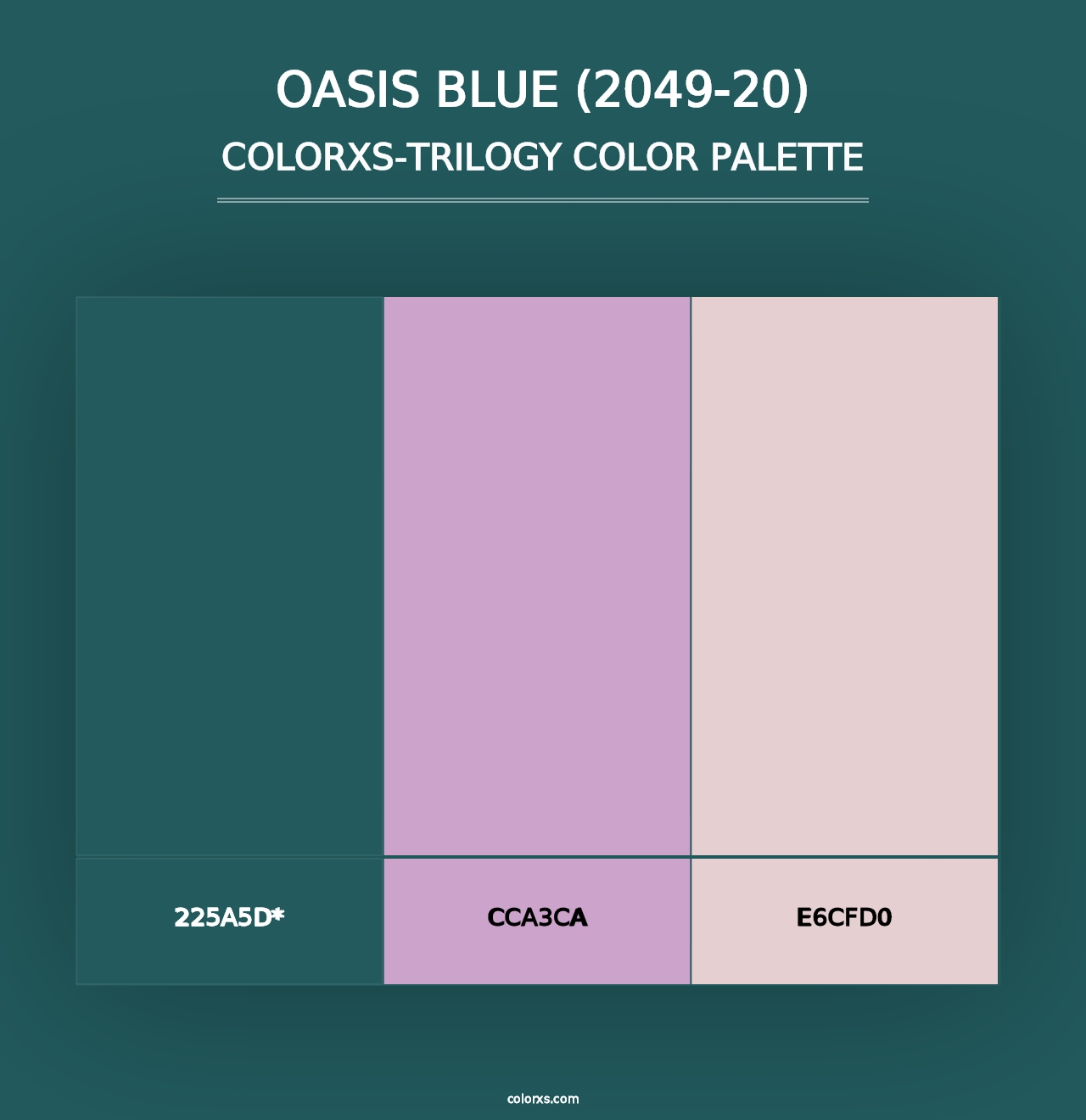 Oasis Blue (2049-20) - Colorxs Trilogy Palette