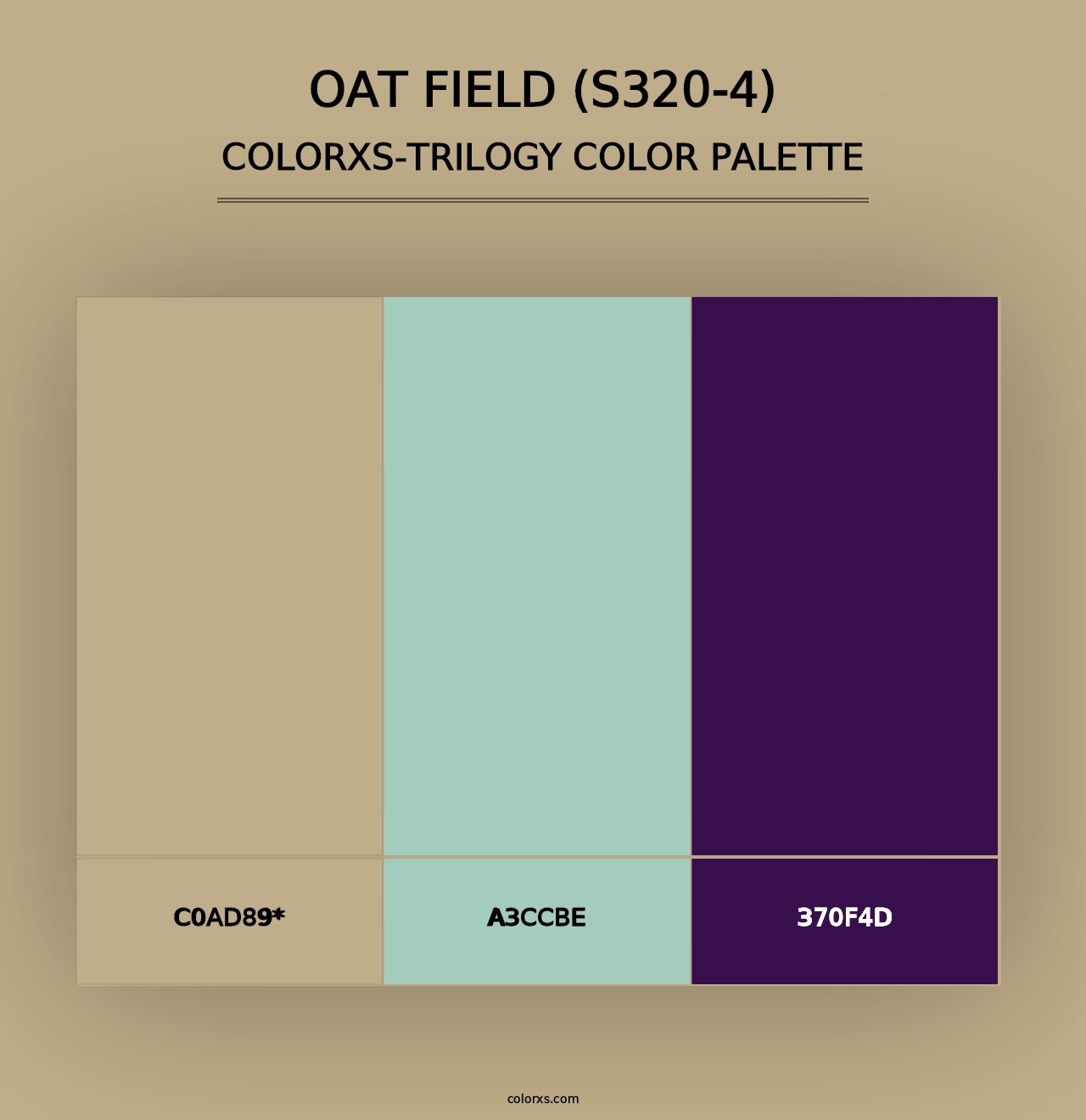 Oat Field (S320-4) - Colorxs Trilogy Palette