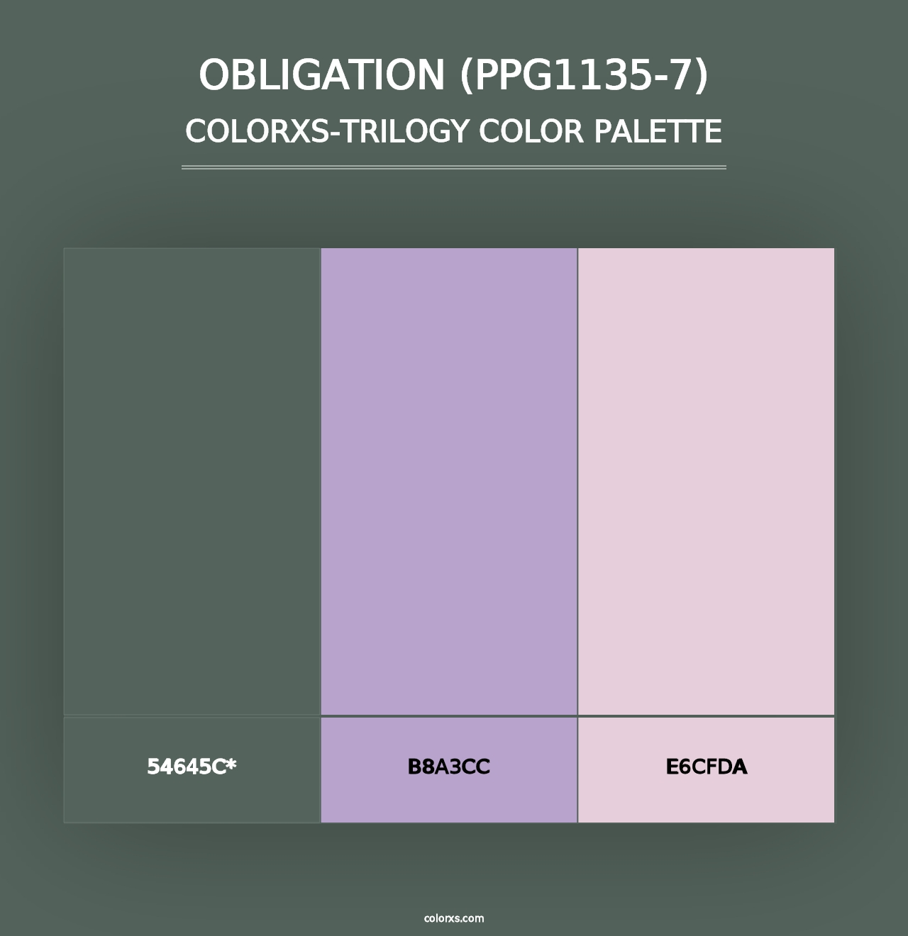 Obligation (PPG1135-7) - Colorxs Trilogy Palette