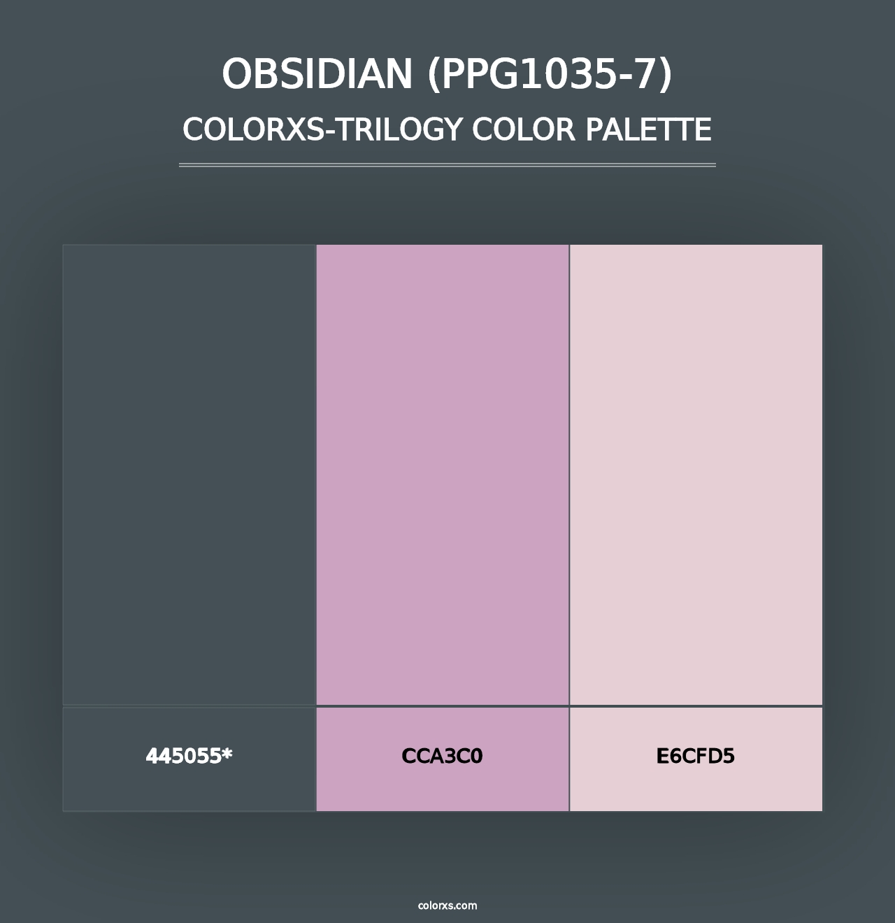 Obsidian (PPG1035-7) - Colorxs Trilogy Palette