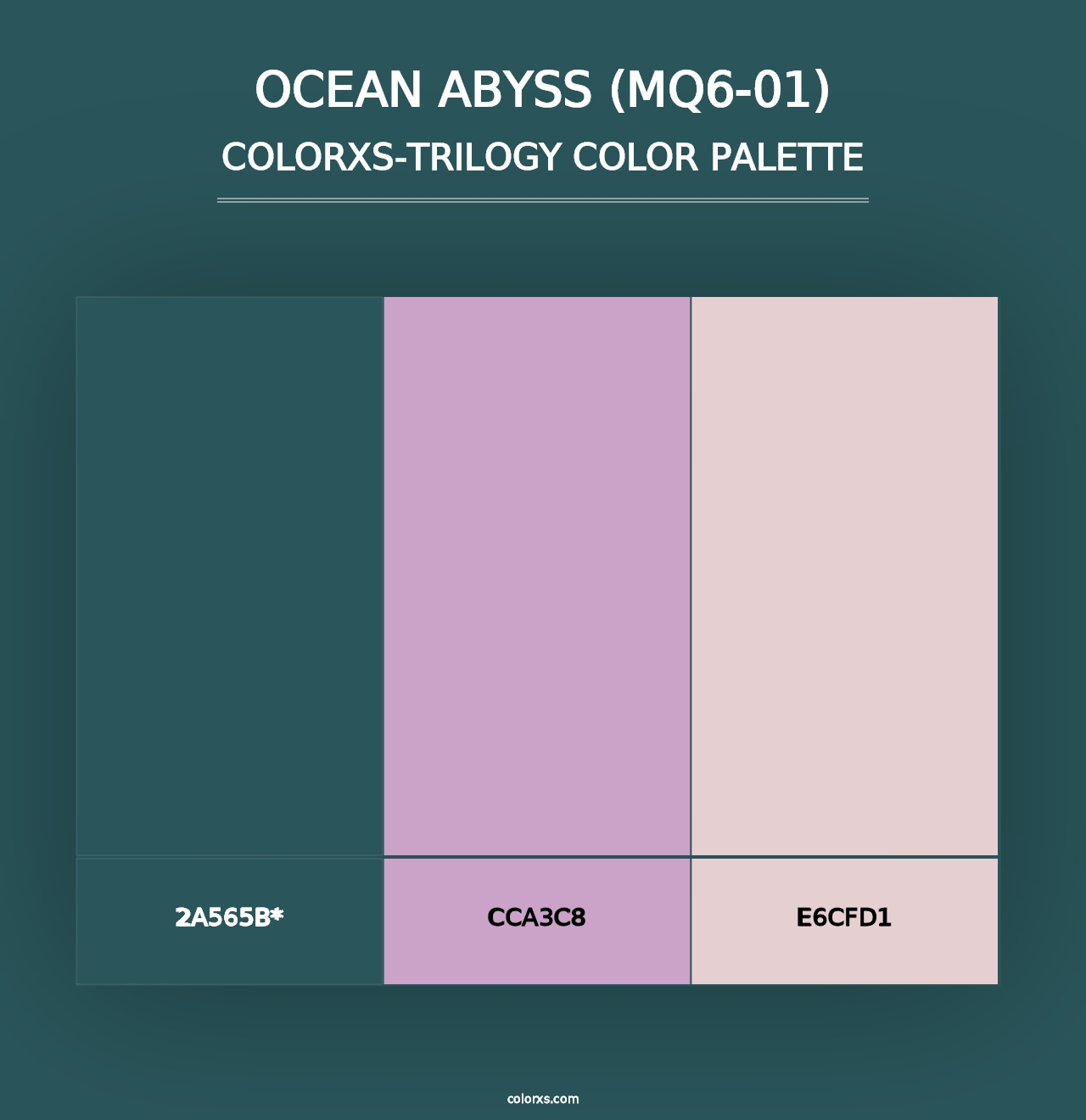 Ocean Abyss (MQ6-01) - Colorxs Trilogy Palette