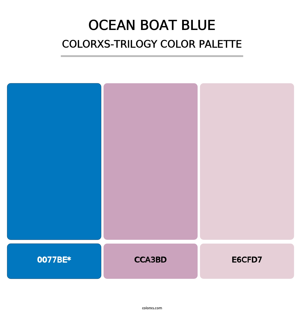 Ocean Boat Blue - Colorxs Trilogy Palette