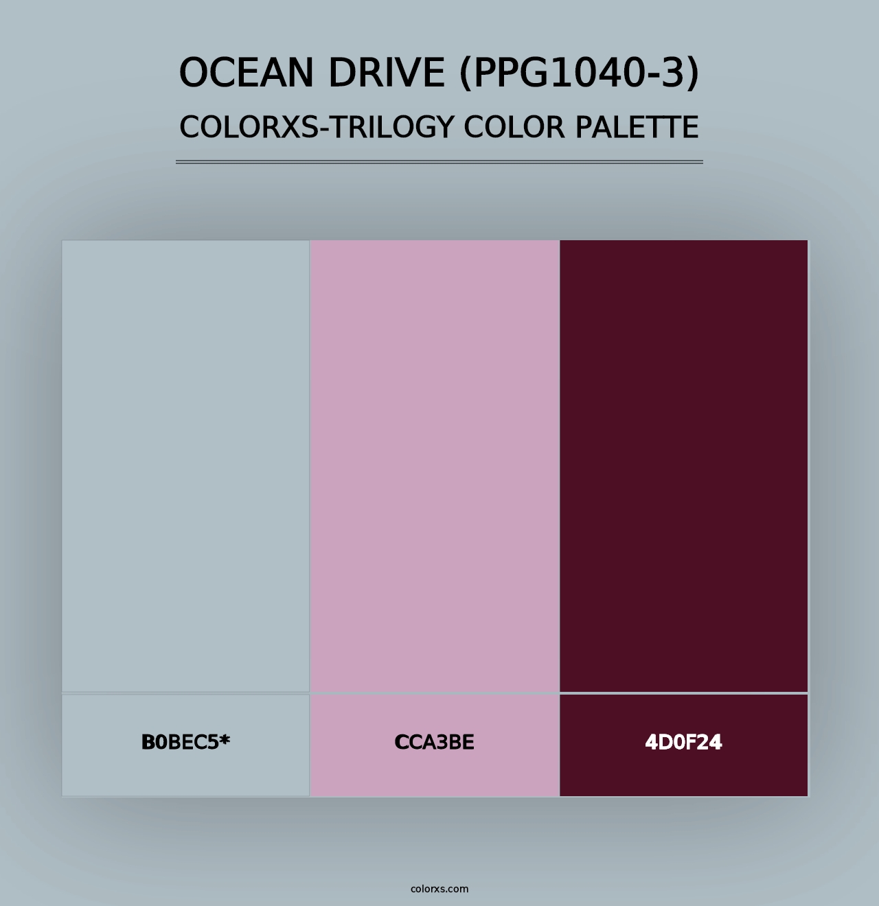 Ocean Drive (PPG1040-3) - Colorxs Trilogy Palette