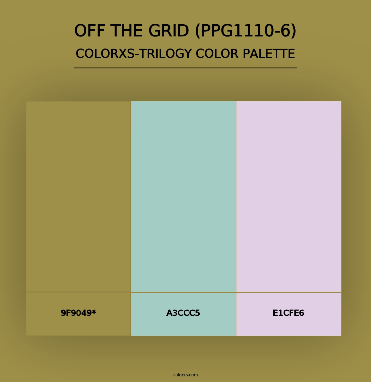 Off The Grid (PPG1110-6) - Colorxs Trilogy Palette